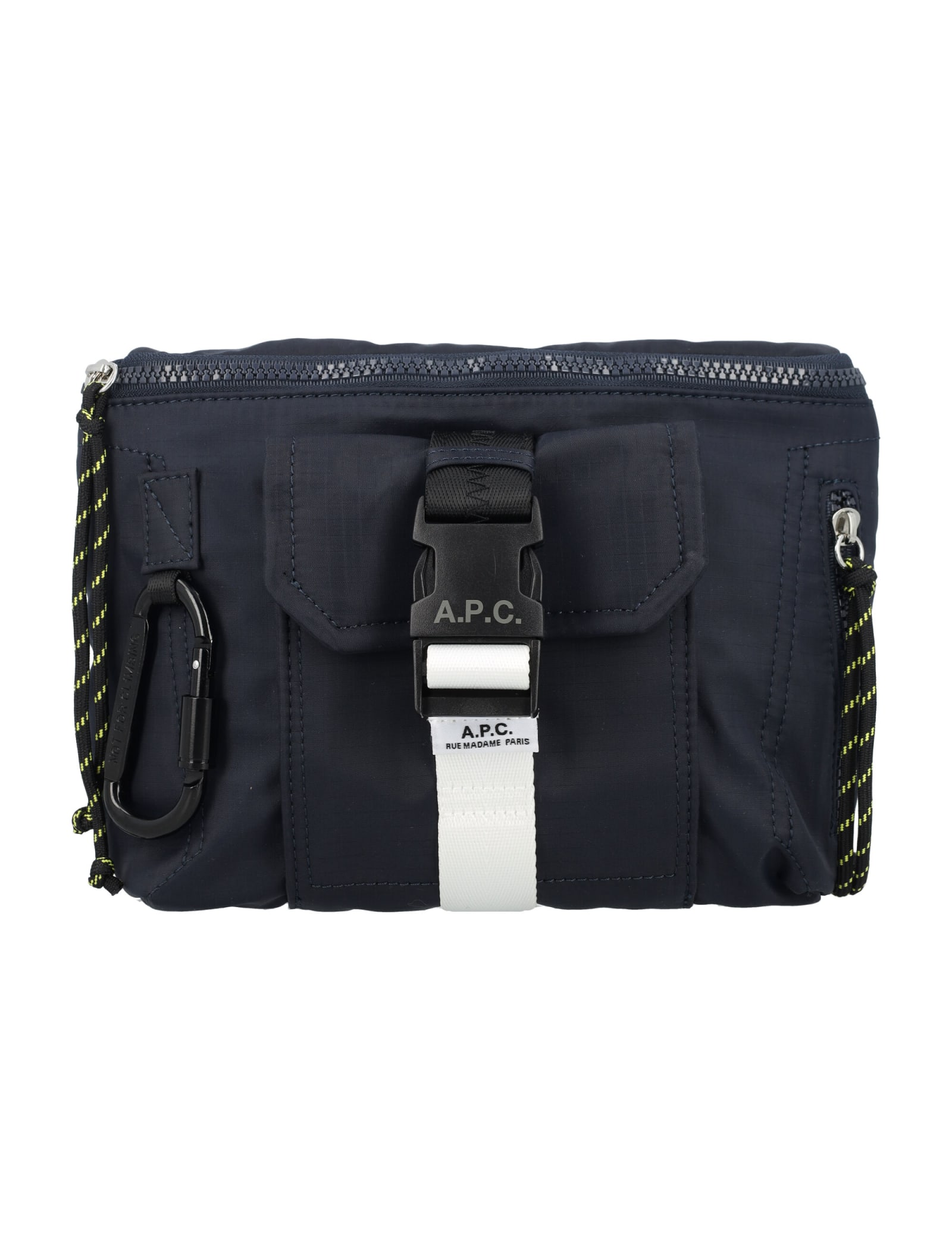 Shop Apc Banane Trek Shoulder Bag In Dark Navy