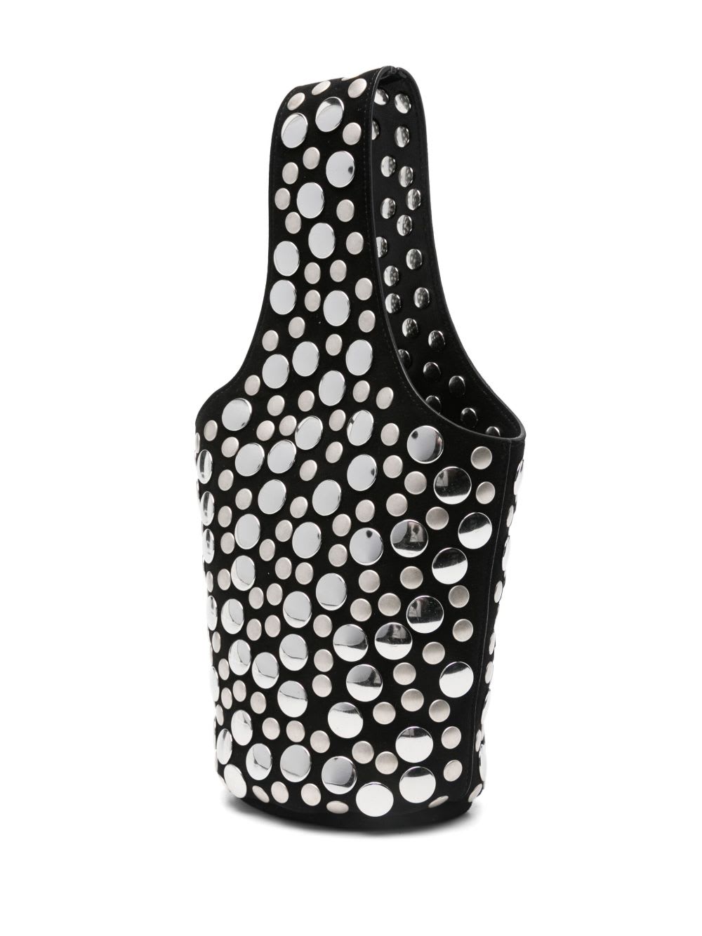 Khaite Livia Small Leather Bucket Bag In Black