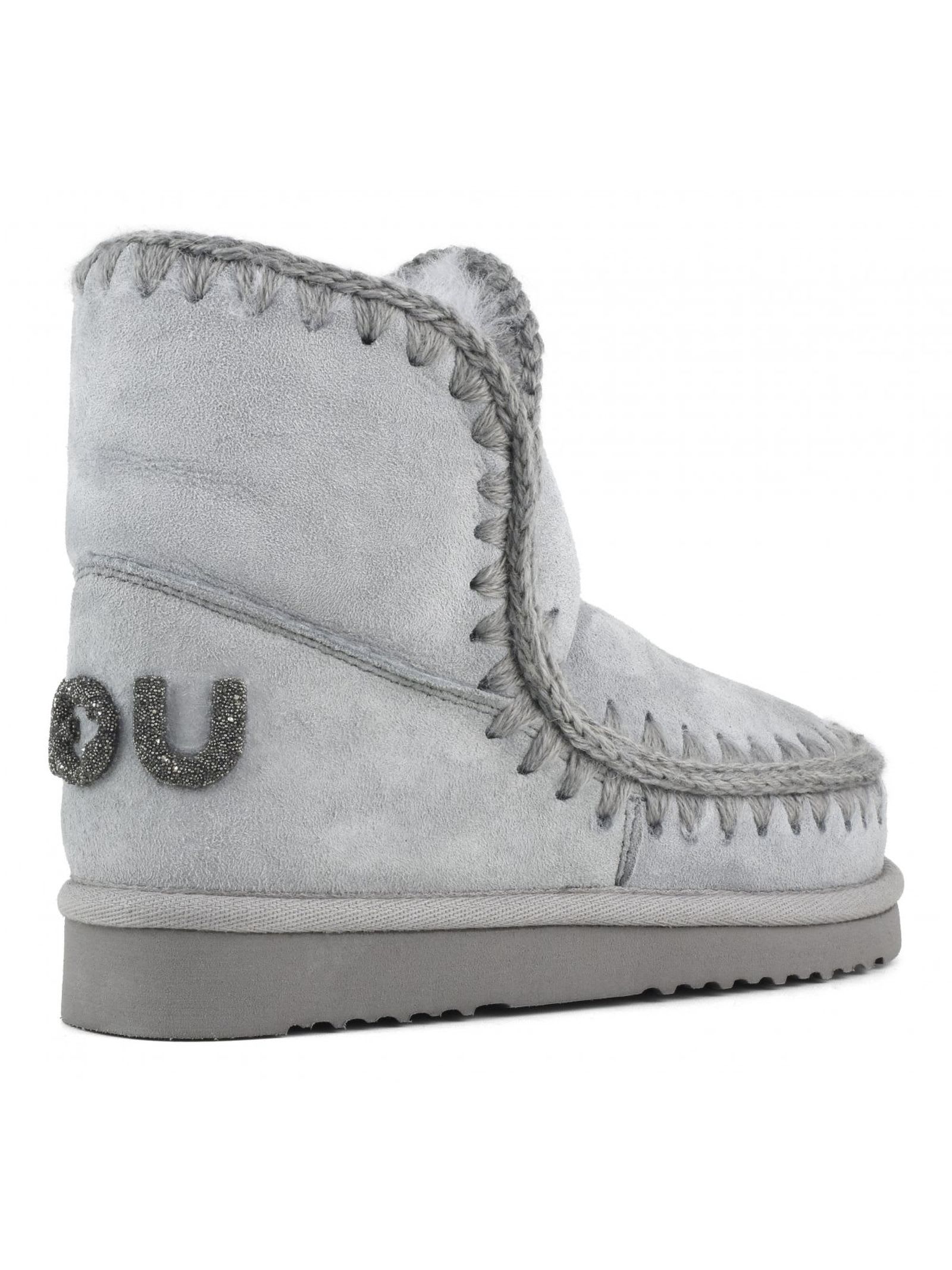 Shop Mou Light Grey Sheepskin Eskimo 18