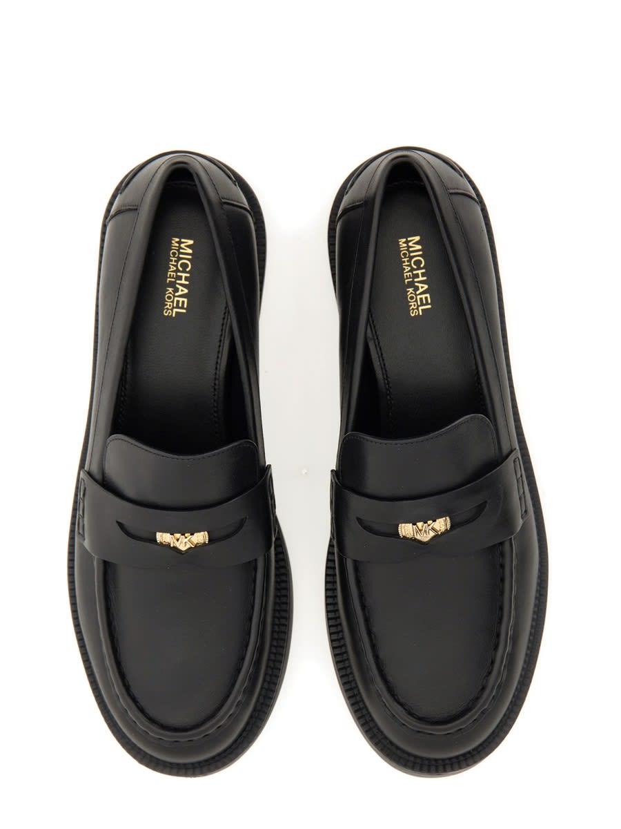 Shop Michael Kors Loafer With Coin In Black