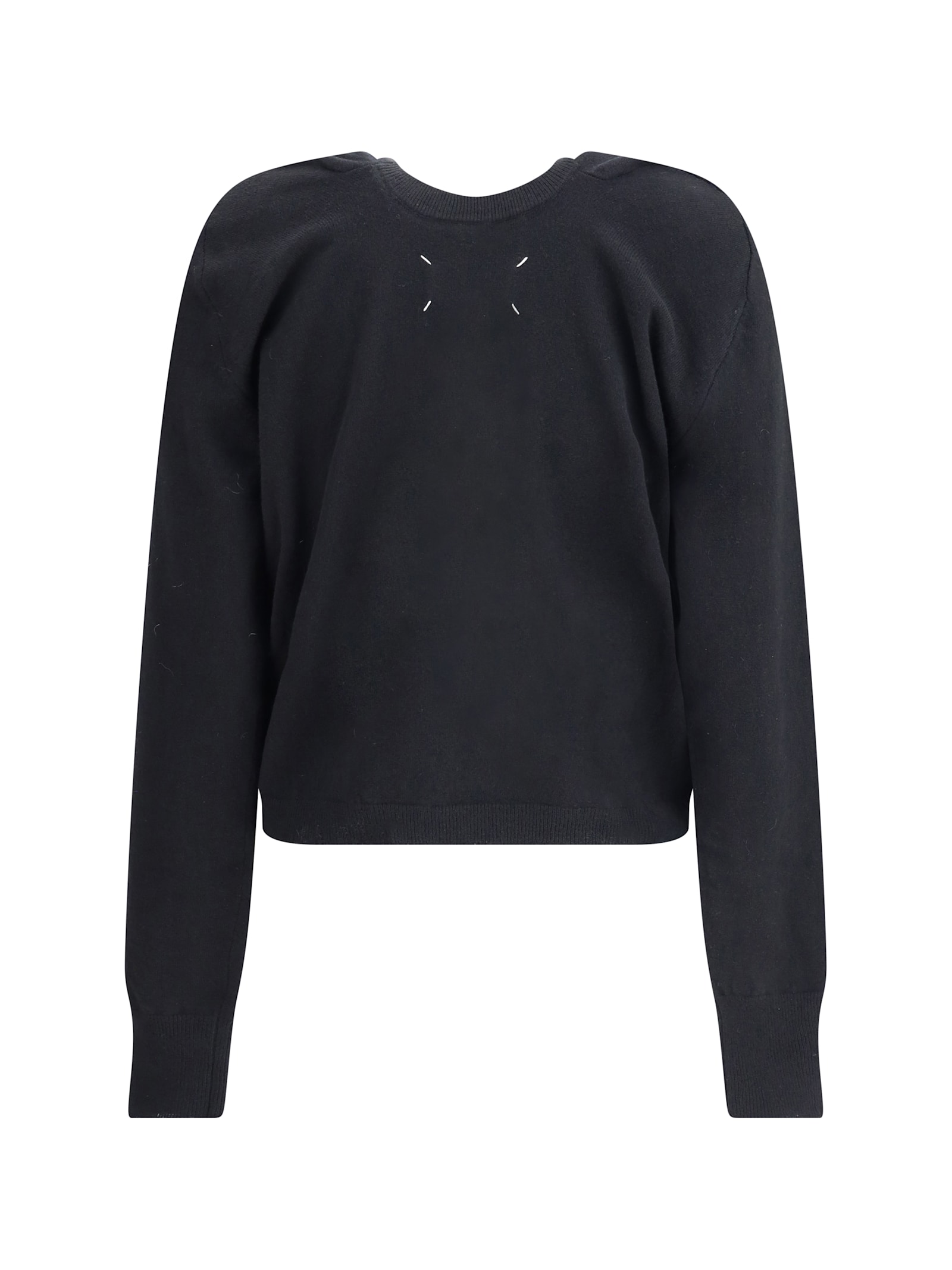 Maison Margiela Balloon-sleeve Sweater In Black