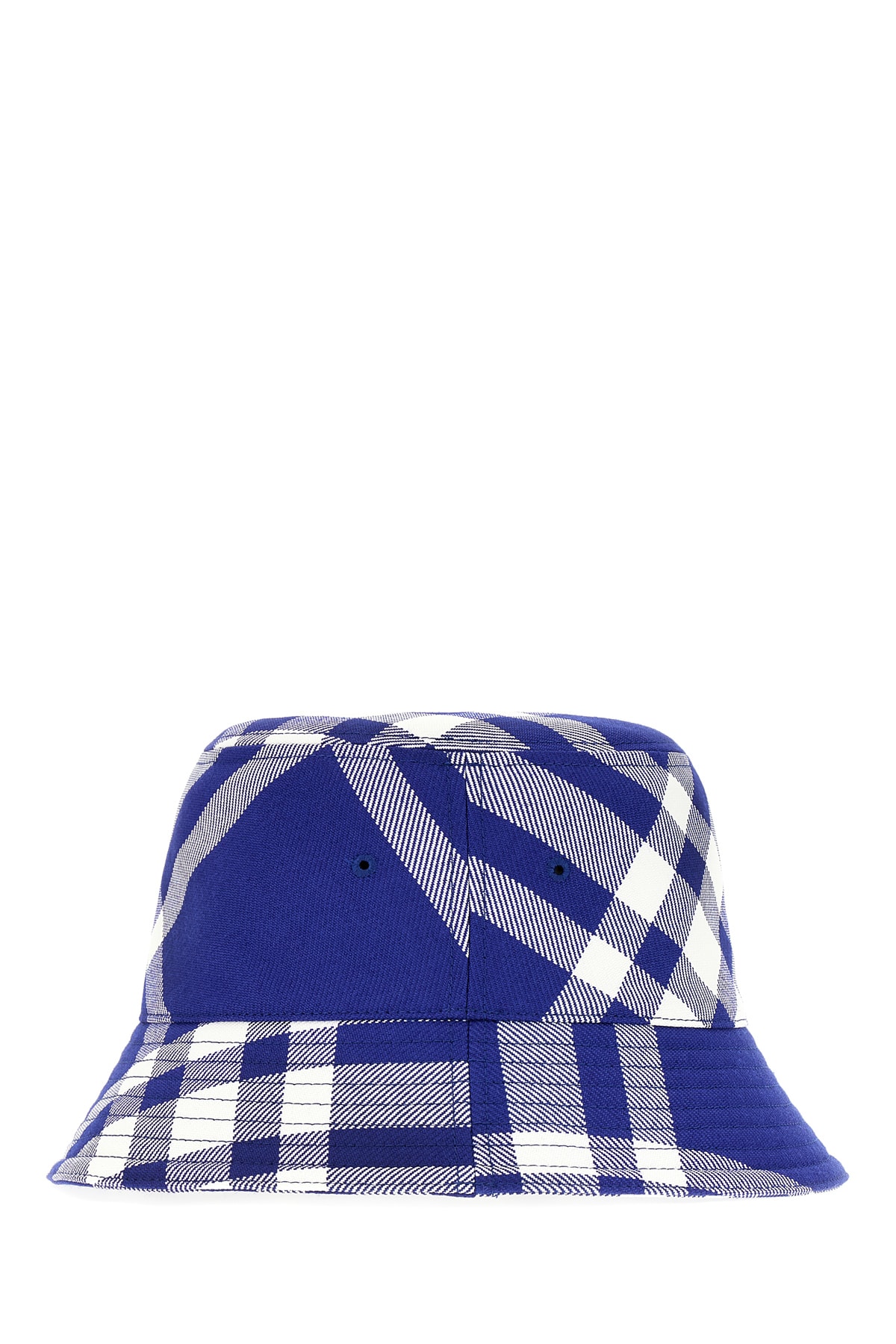 Shop Burberry Embroidered Polyester Blend Hat In Knight Ip Check