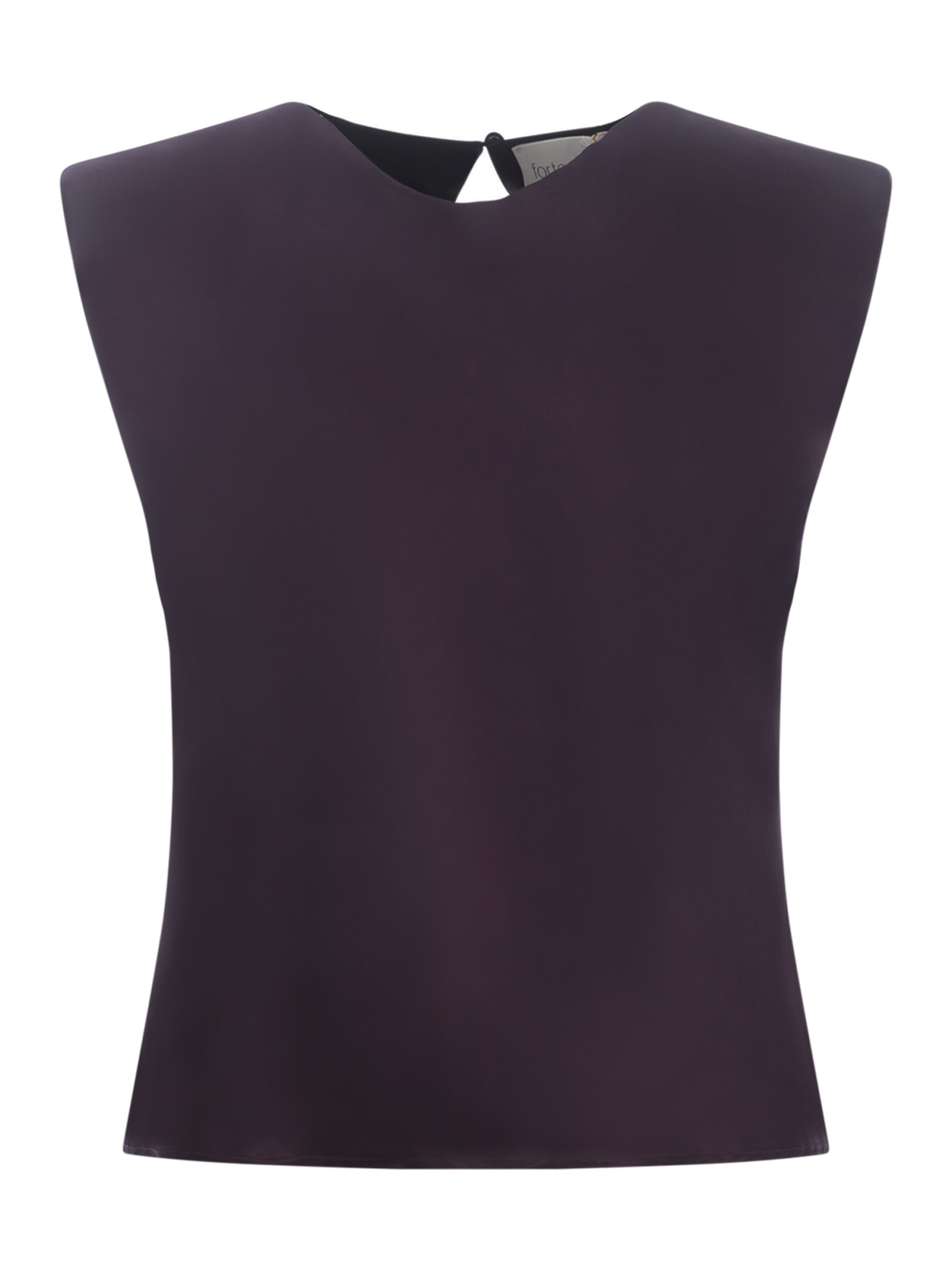 Shop Forte Forte Top  In Viscosa Satin In Viola