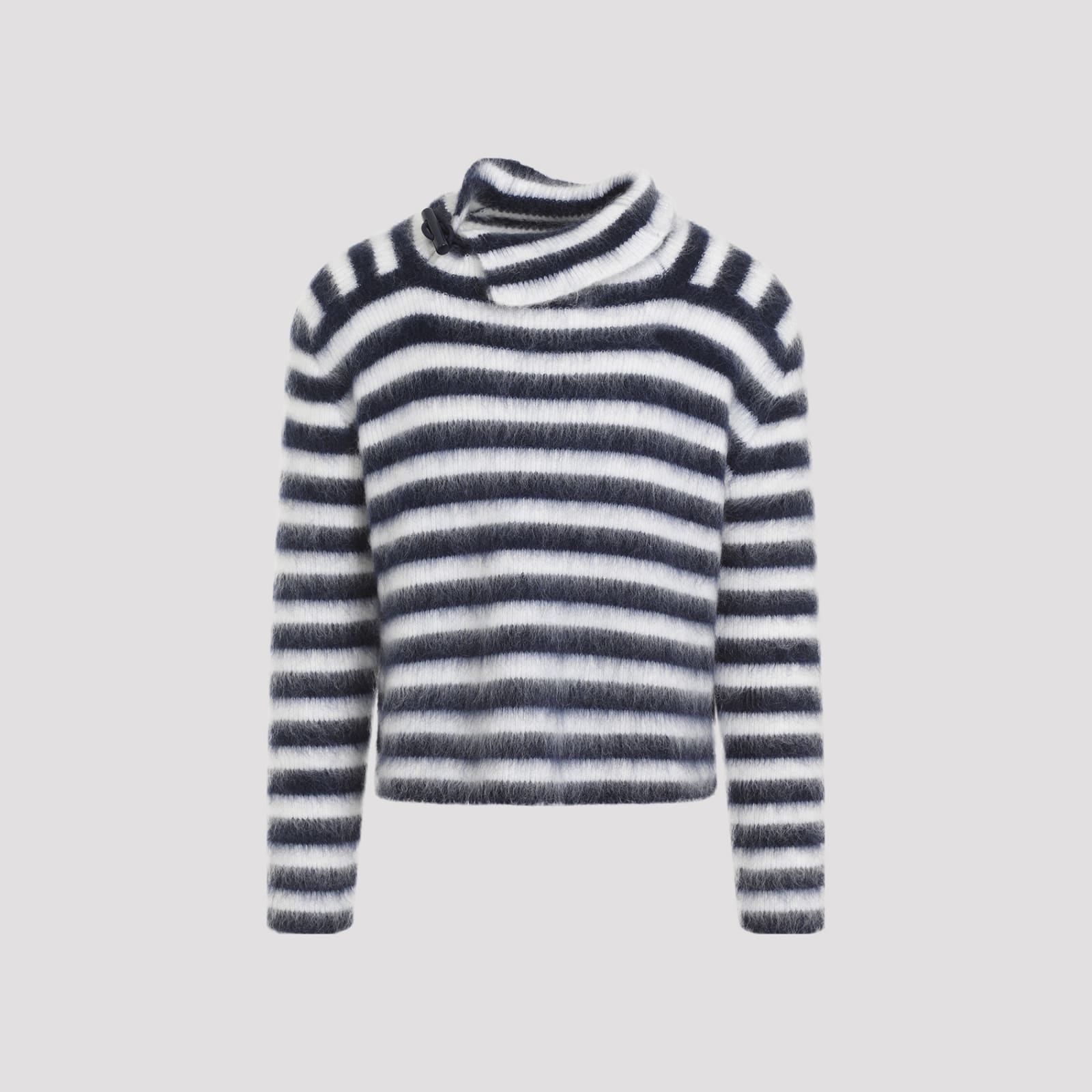 Shop Jacquemus Le Pull Marina Pullover In Multi Navy