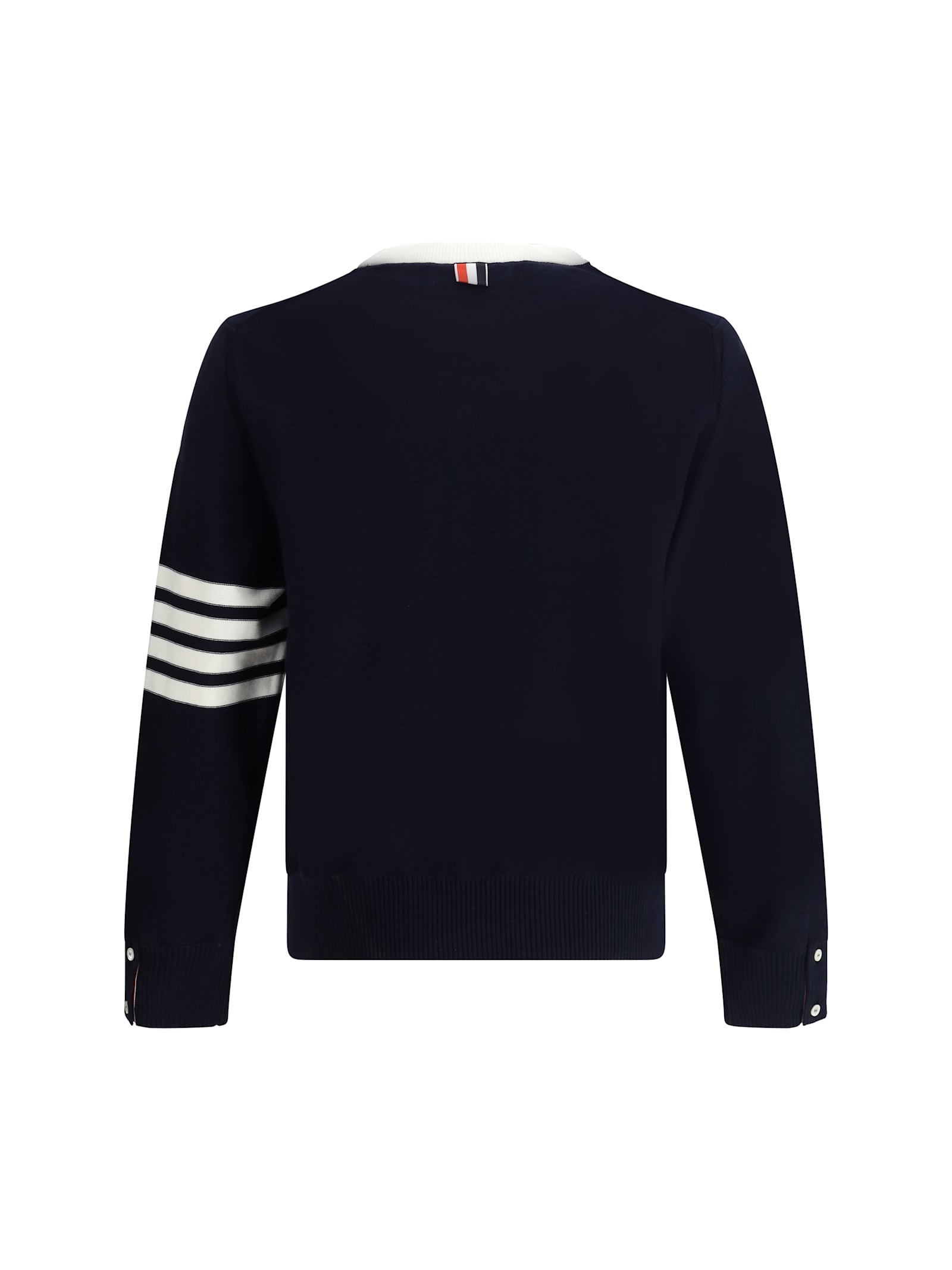 Thom Browne Navy Blue Doggy Crewneck Sweater In Navy