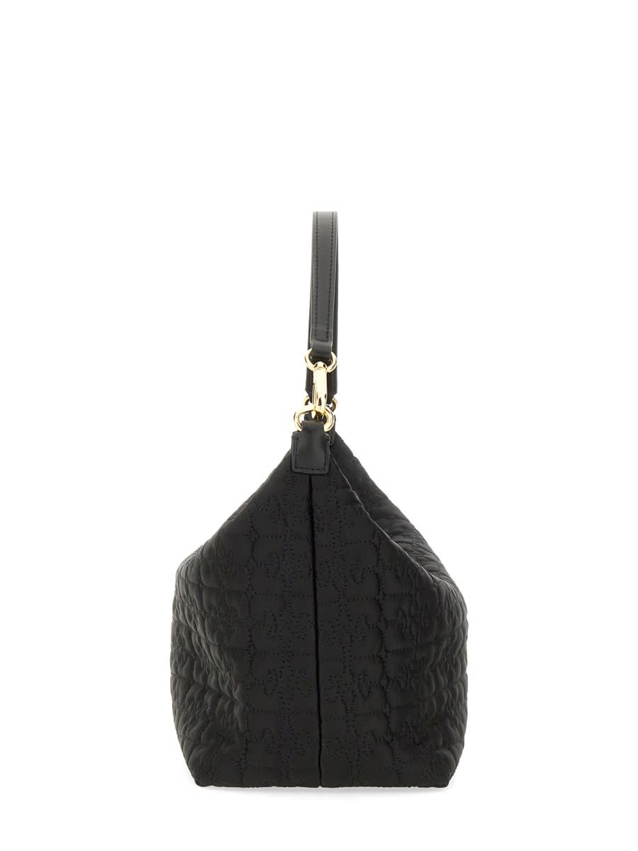 Shop Ganni Butterfly Medium Bag In Black