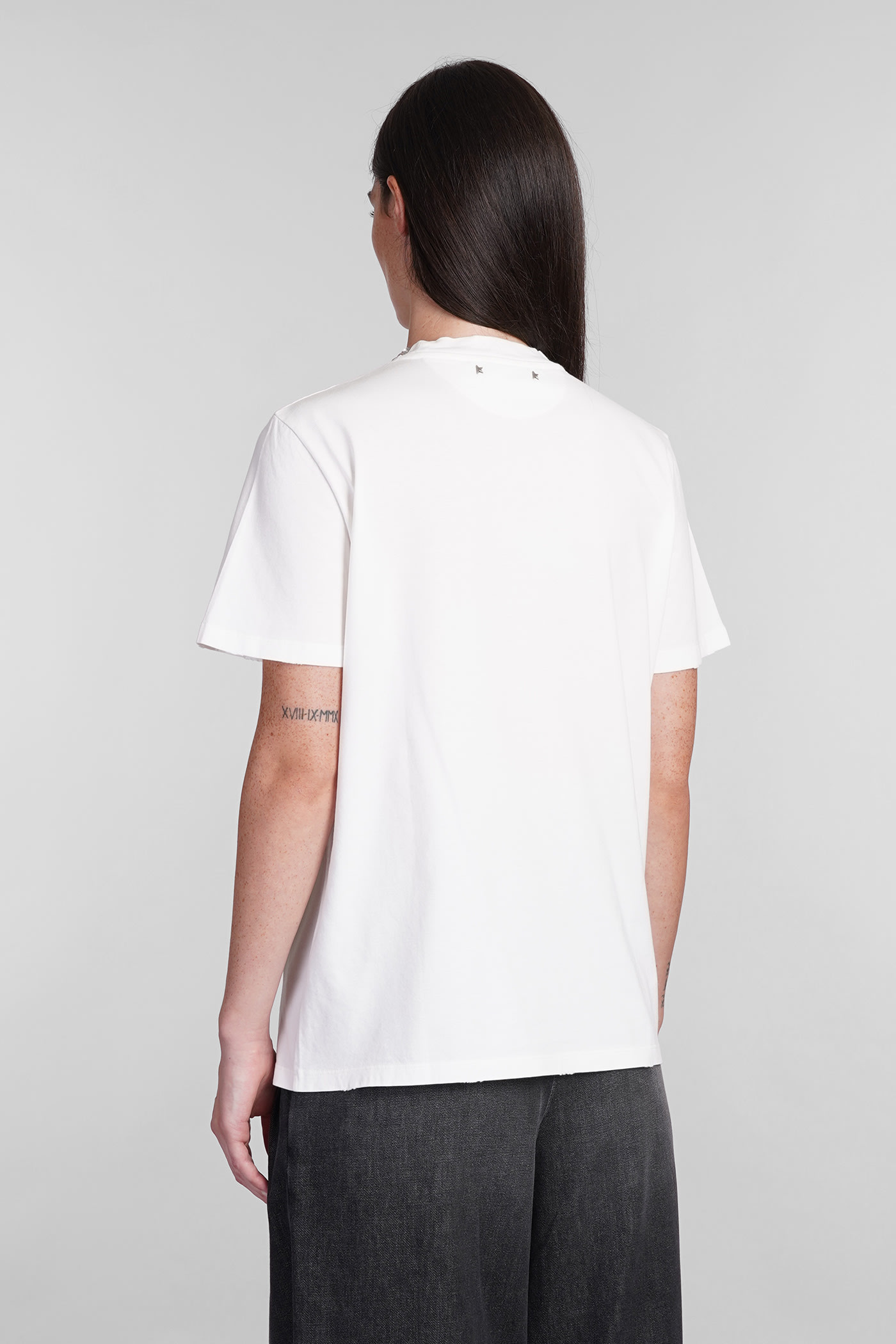 Shop Golden Goose T-shirt In White Cotton