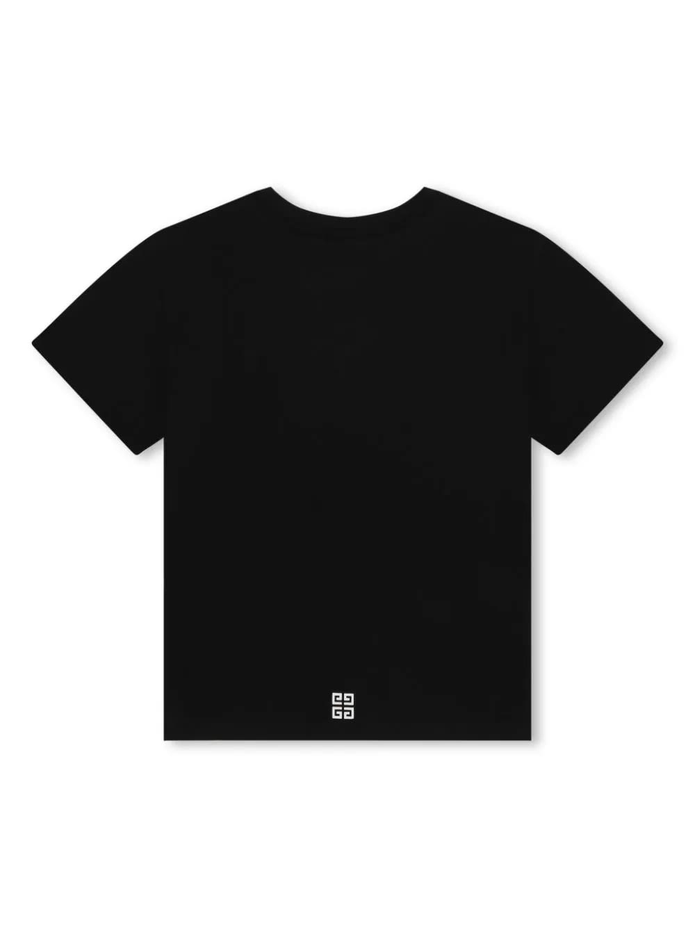 Shop Givenchy Black  4g T-shirt In B Nero