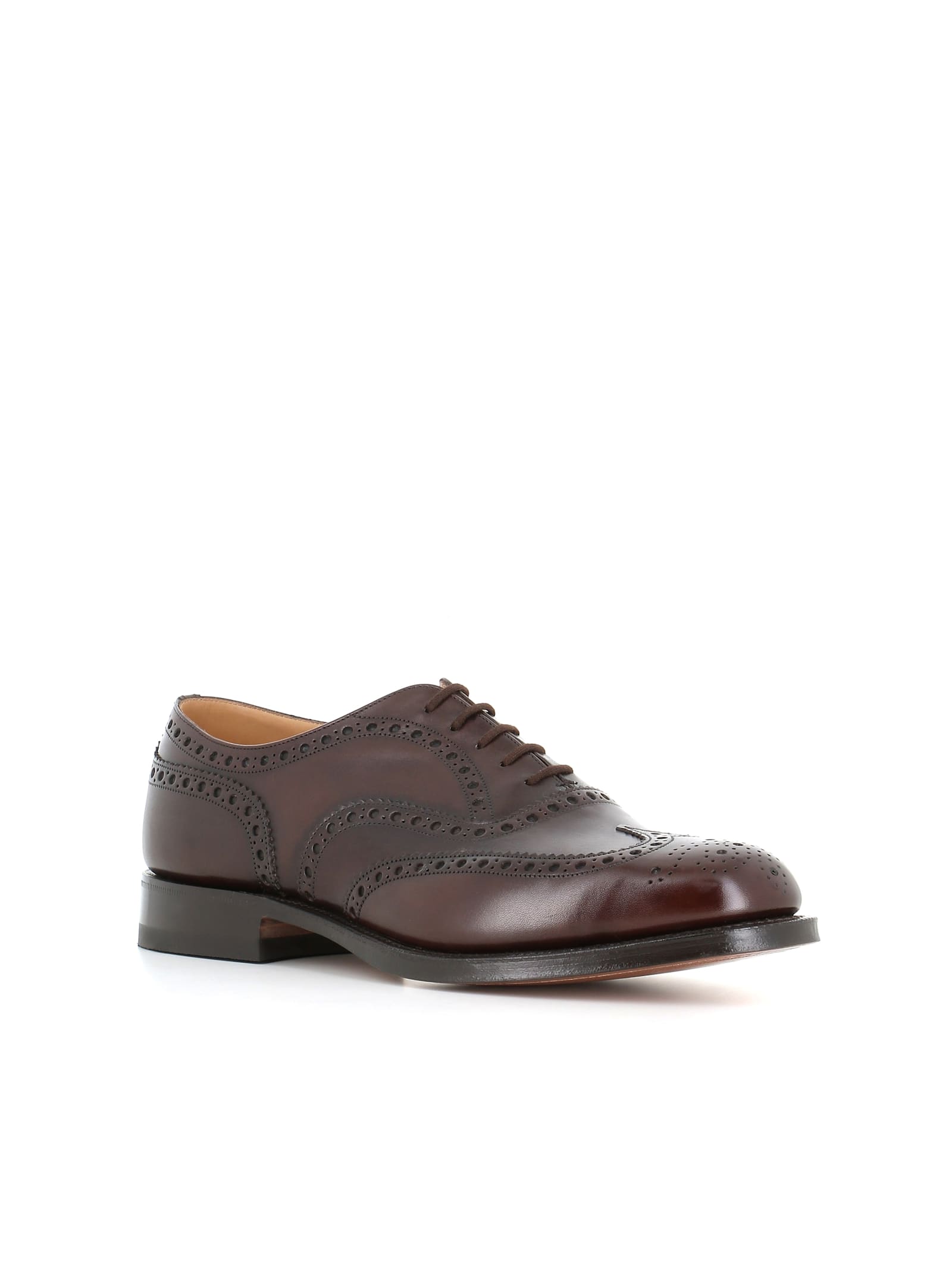 Shop Church's Brogues Burwood In Ebony