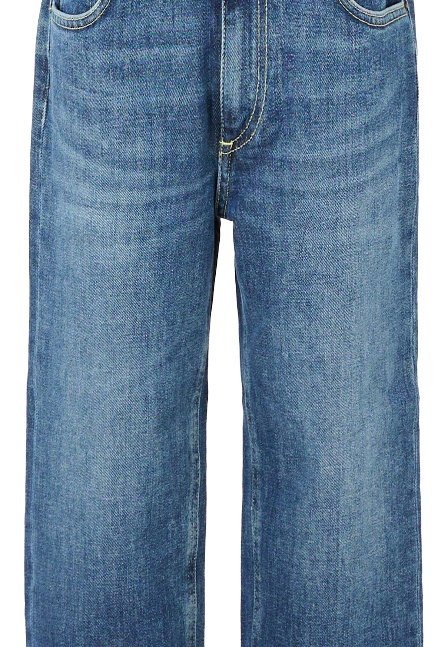 Dondup Faded Jeans In Blue