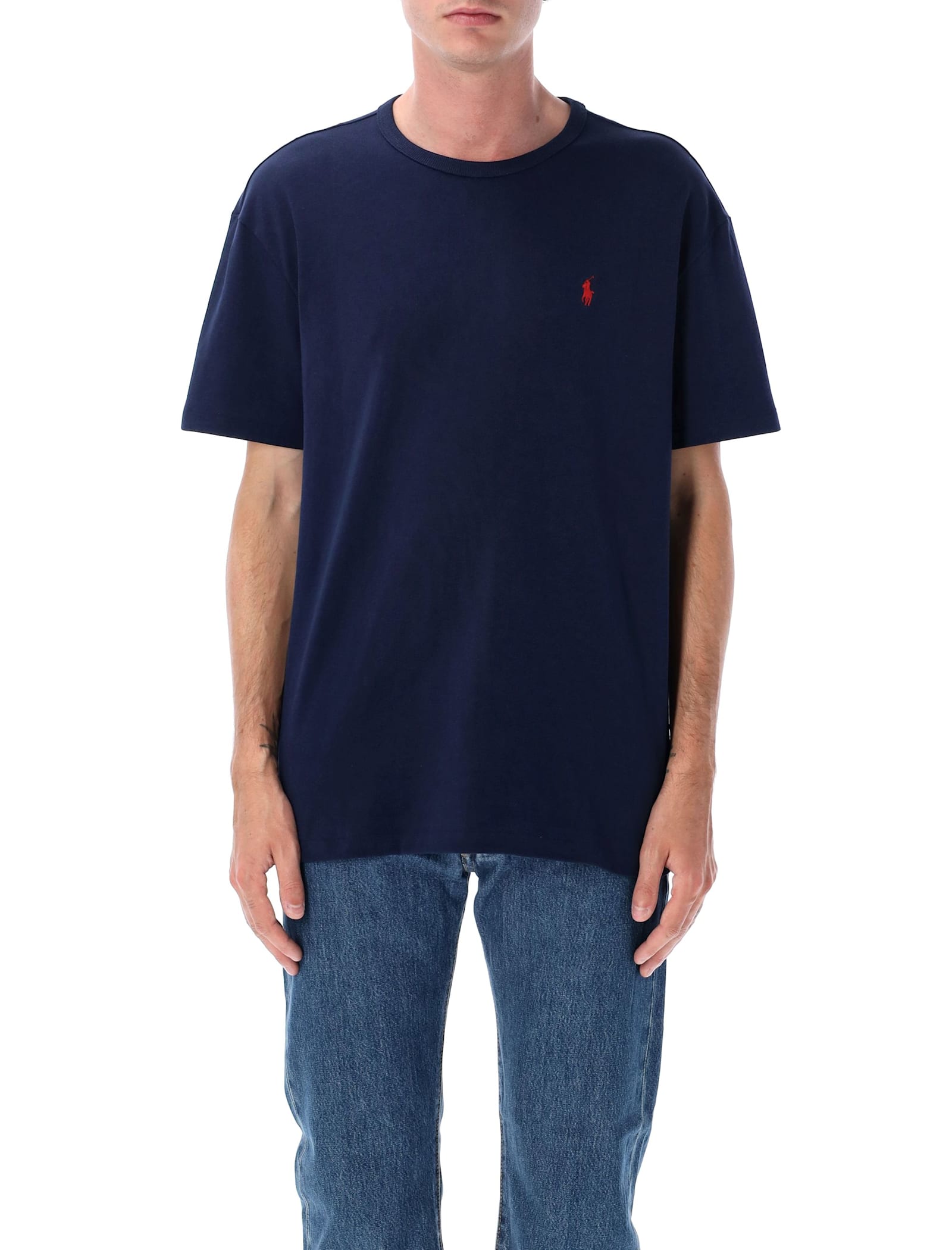 Polo Ralph Lauren Classic Fit Heavyweight Jersey T-shirt In Blue