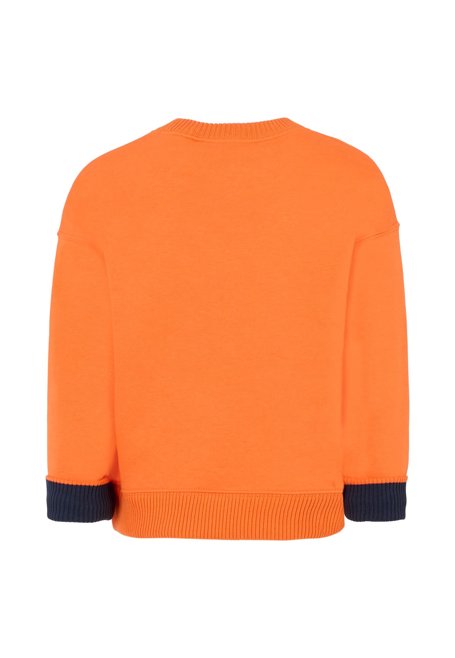 Timberland Orange Sweatshirt For Boy With Car In Orange