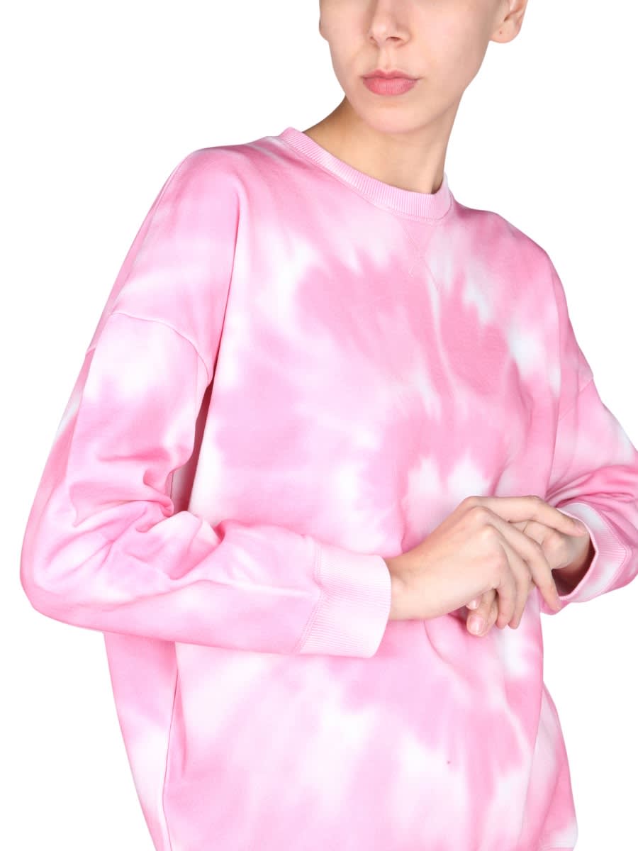 Red Valentino Tie-dye Pattern Sweatshirt In Pink