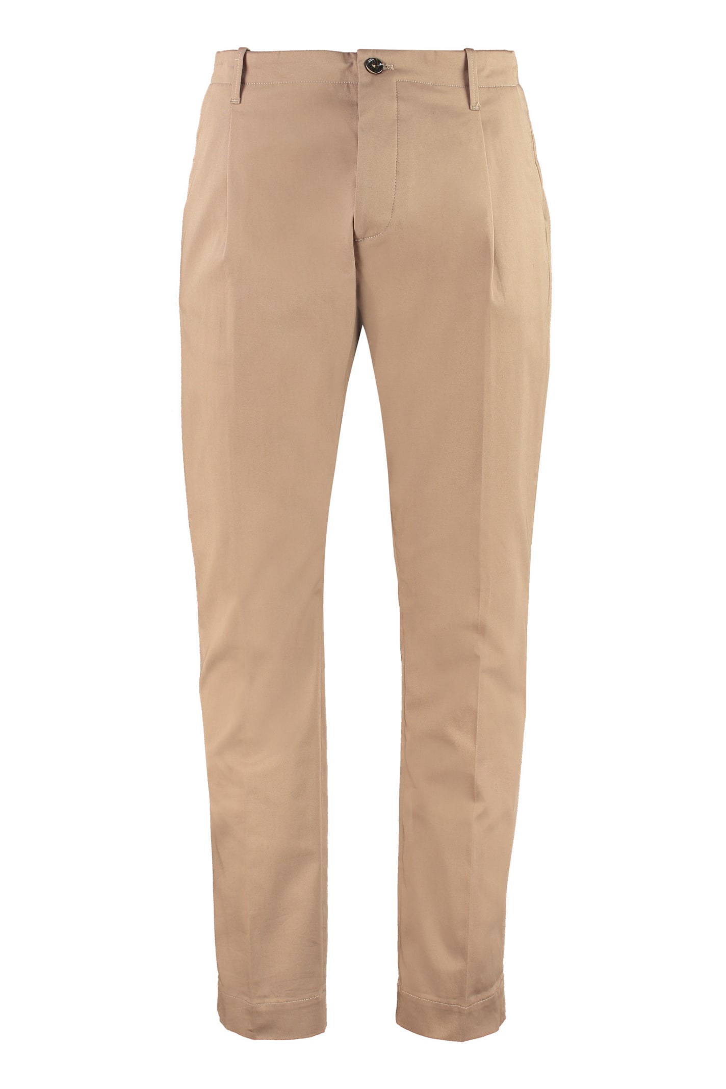 NINE IN THE MORNING SLIM FIT CHINO TROUSERS,FL78L17 CAMEL