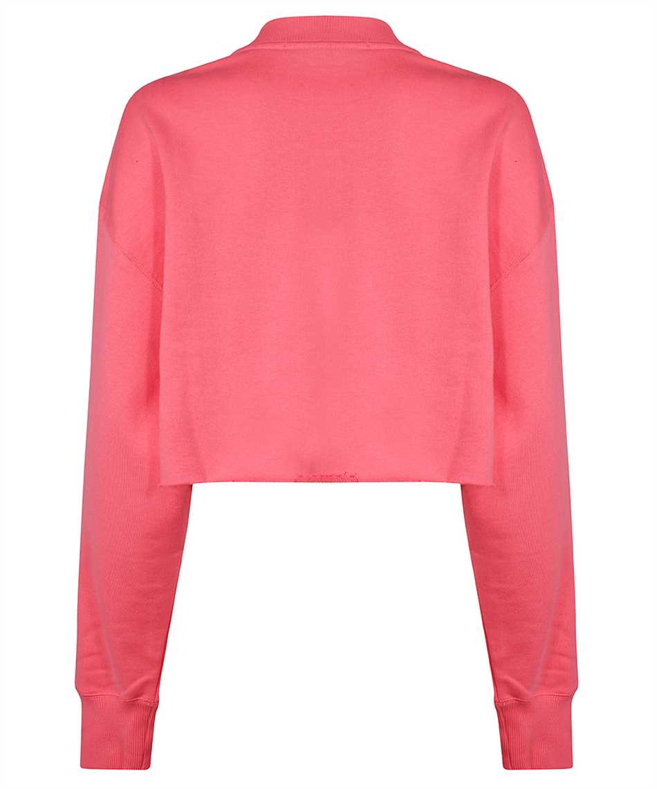 Msgm Cotton Crew-neck Sweatshirt In Pink