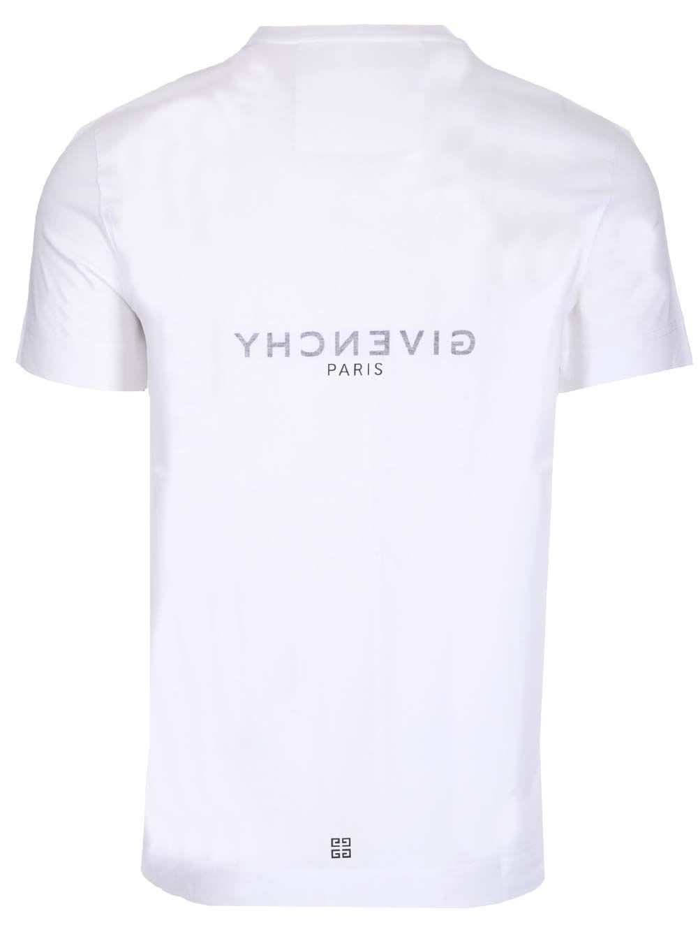 Shop Givenchy White Paris Reverse T-shirt In Bianco