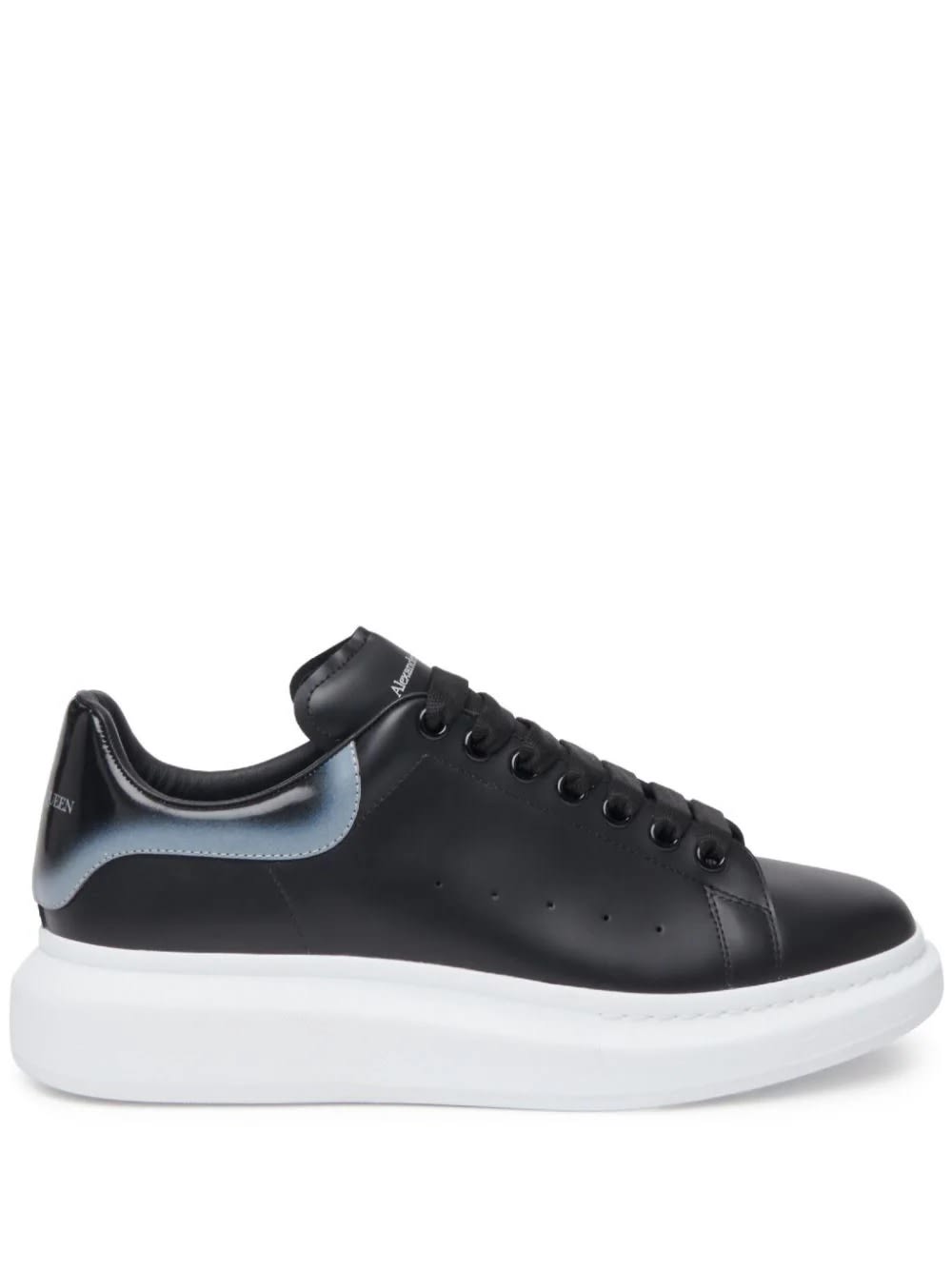 Alexander Mcqueen Oversized Sneakers In Black And Silver