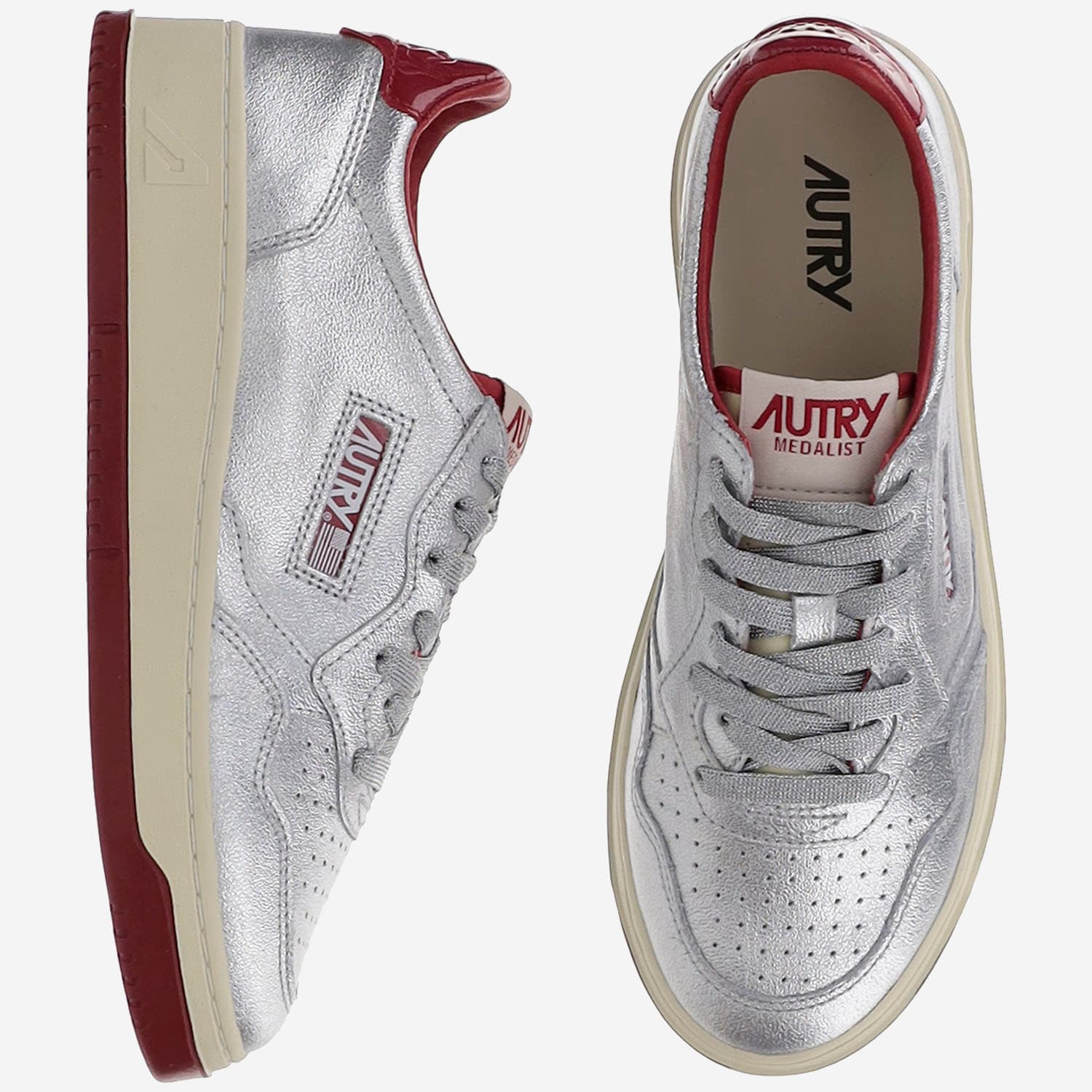 Autry Medalist Sneakers In Silver