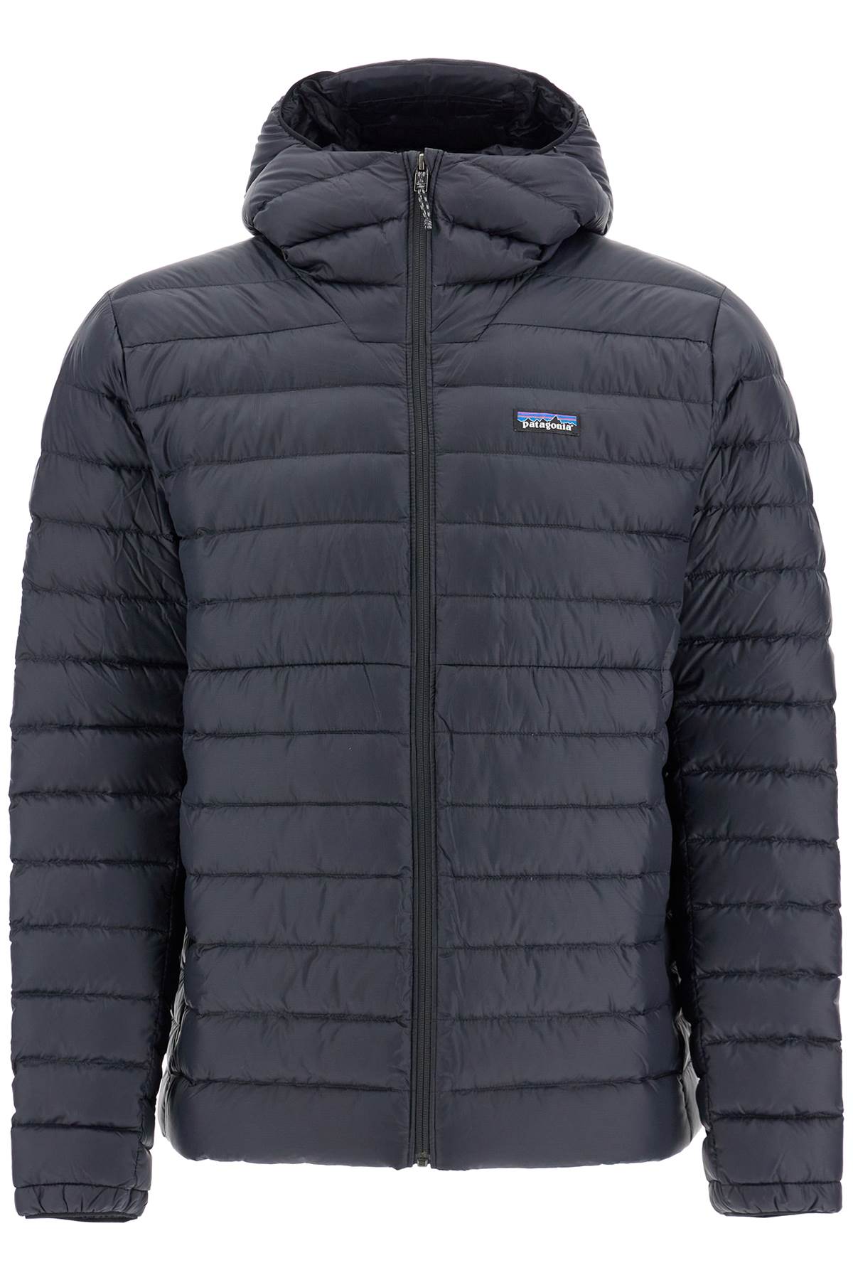 Shop Patagonia Down-filled Hooded Sweater In Black (black)