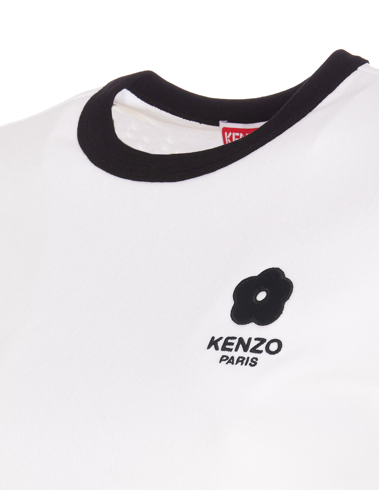 Shop Kenzo Embroidered Boke 2.0 Logo T-shirt In White