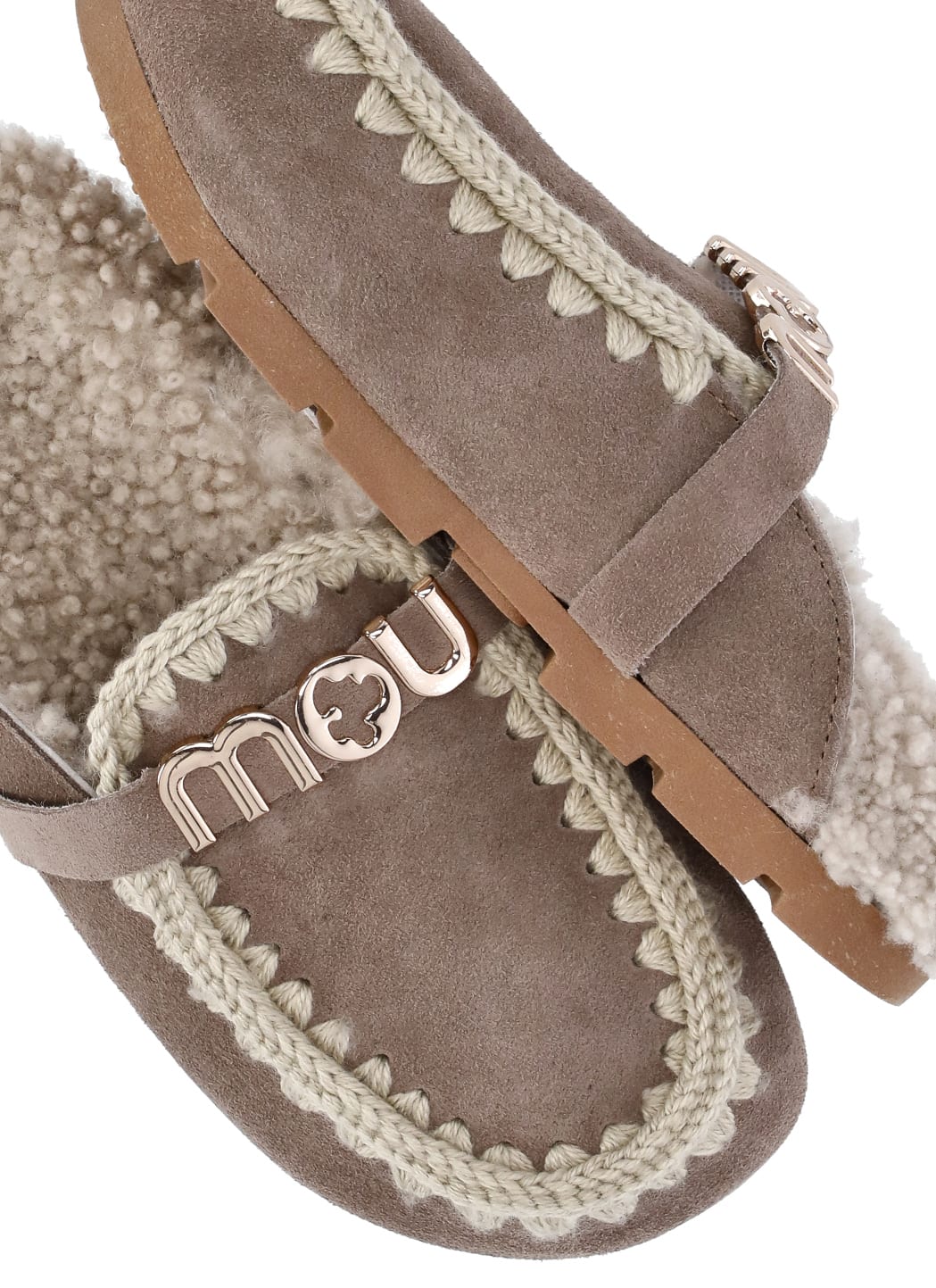 Mou Winter Bio Slide - Logo In Elgry Elephant Grey