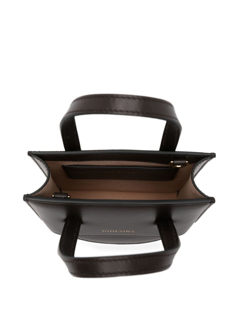 Hidesins Flap Leather Mini Bag In Brown