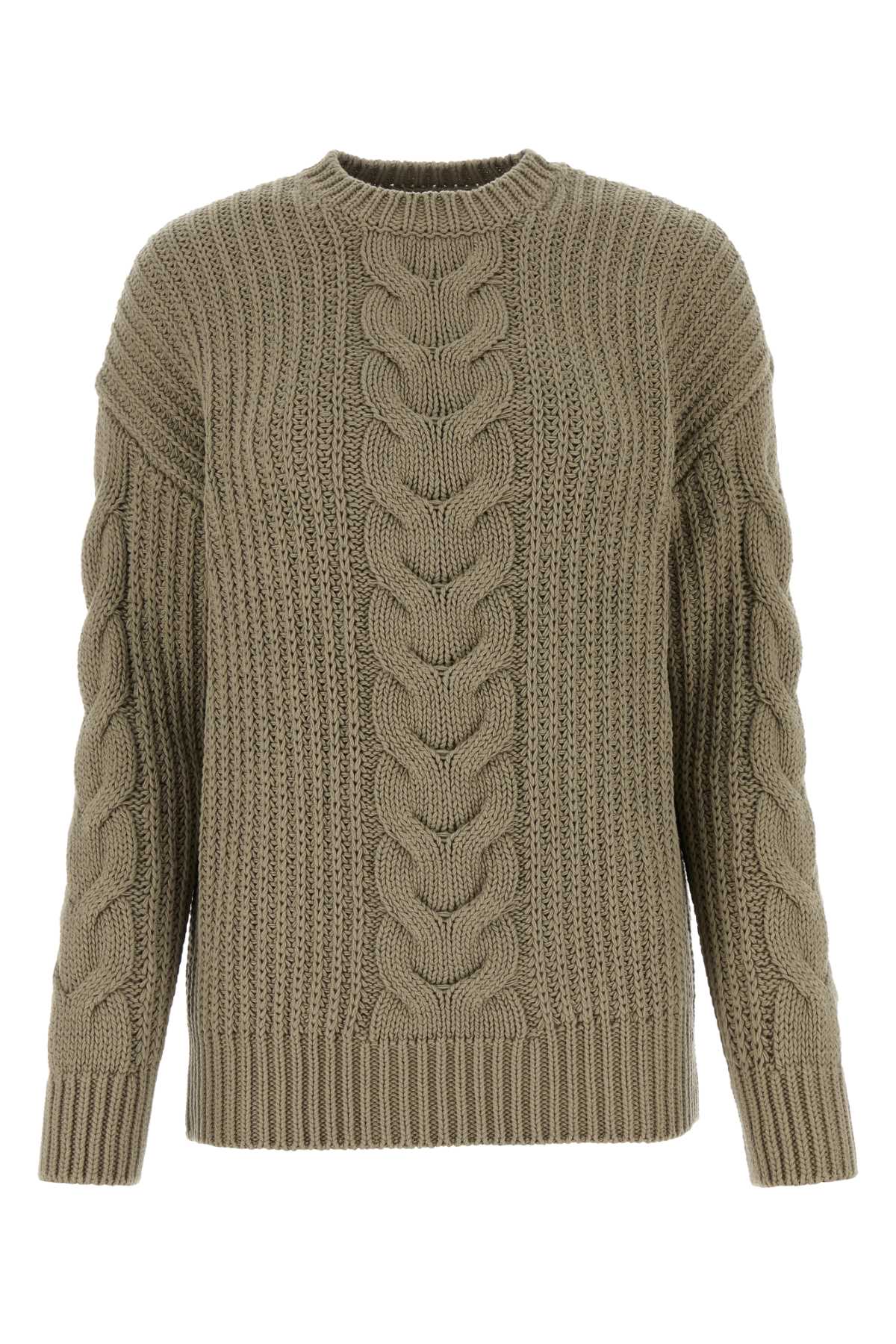 Sage Green Cotton Acciaio Sweater