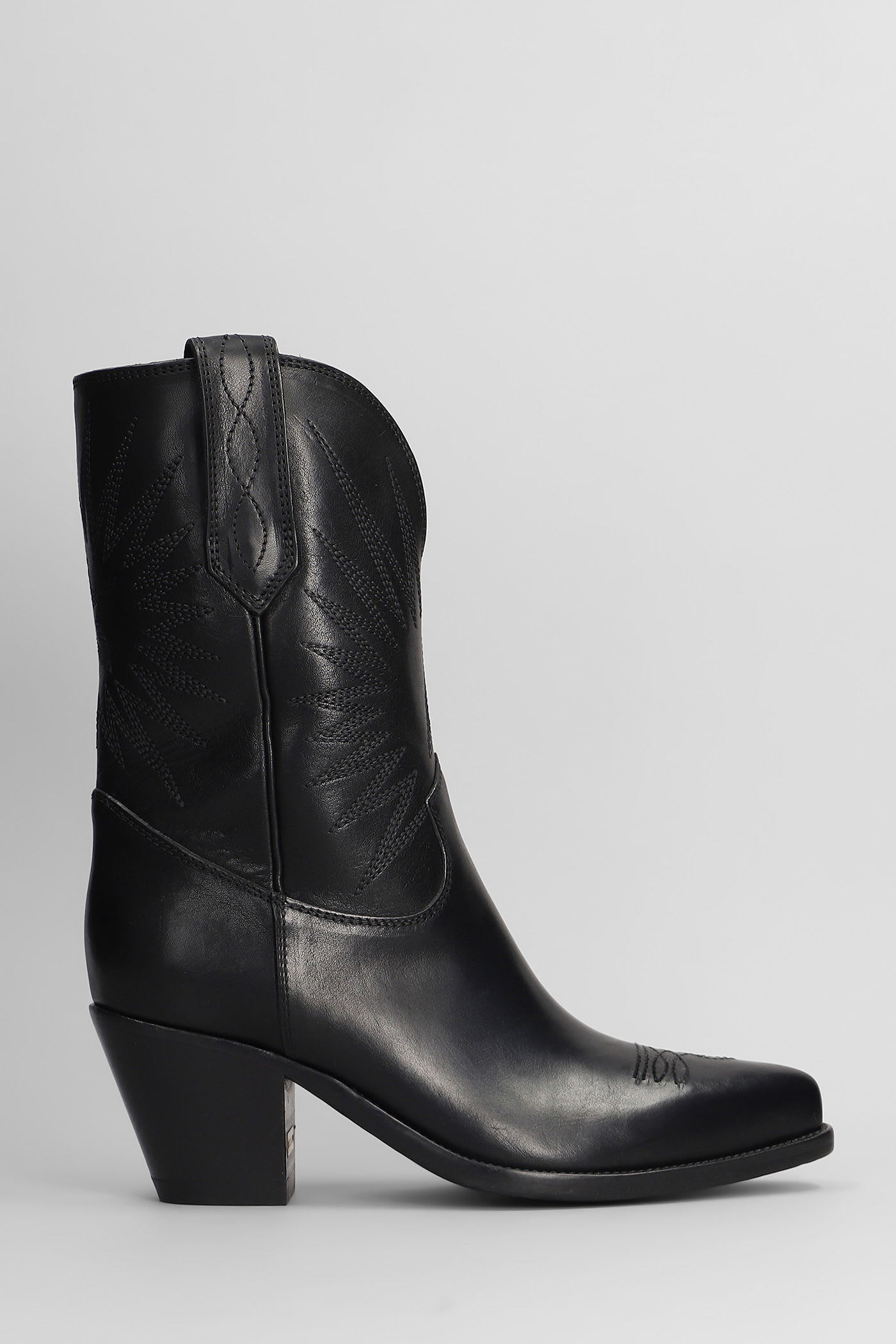 Wish Star Texan Ankle Boots In Leather - Golden Goose - Modalova
