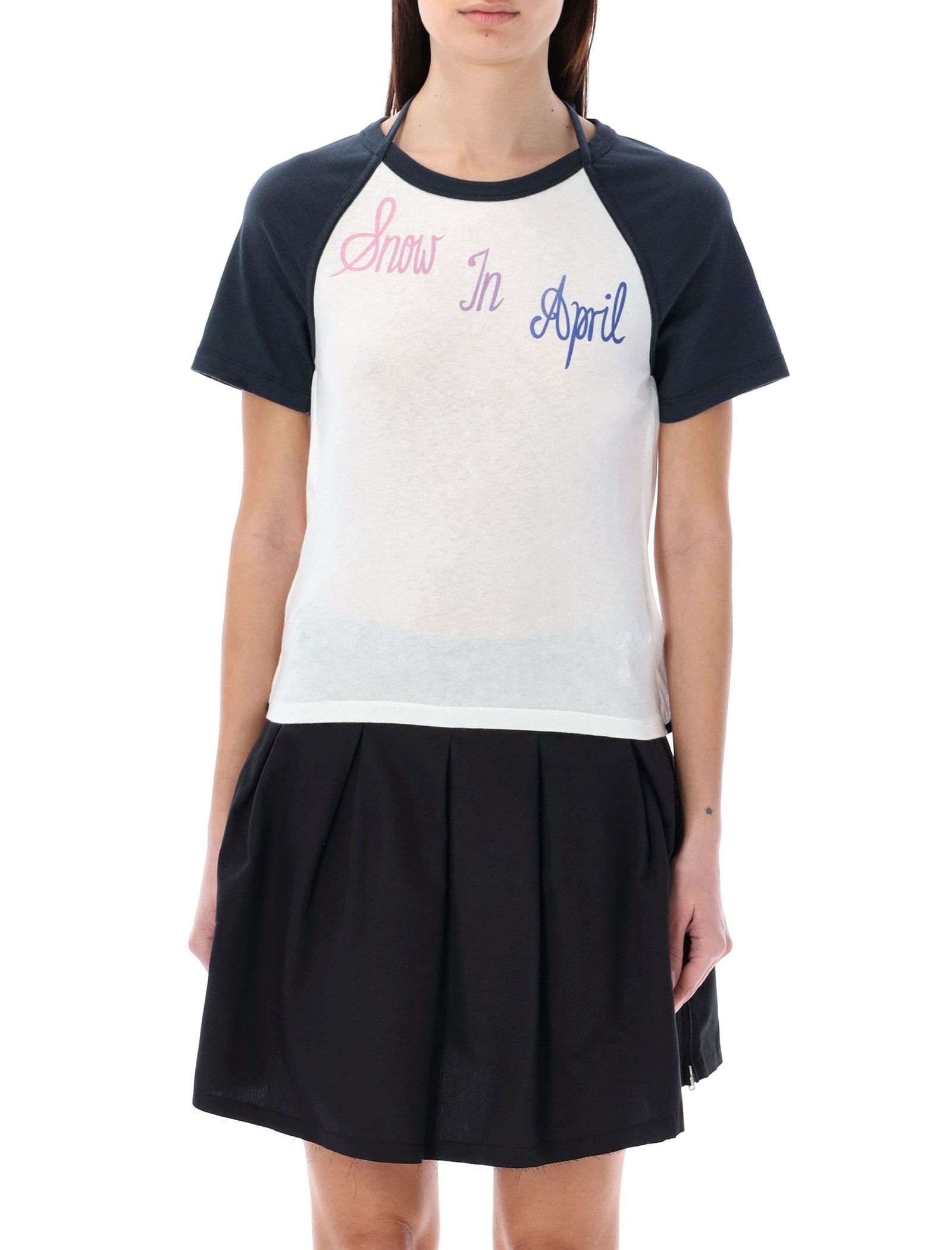Shop Our Legacy Apron T-shirt In White Blue