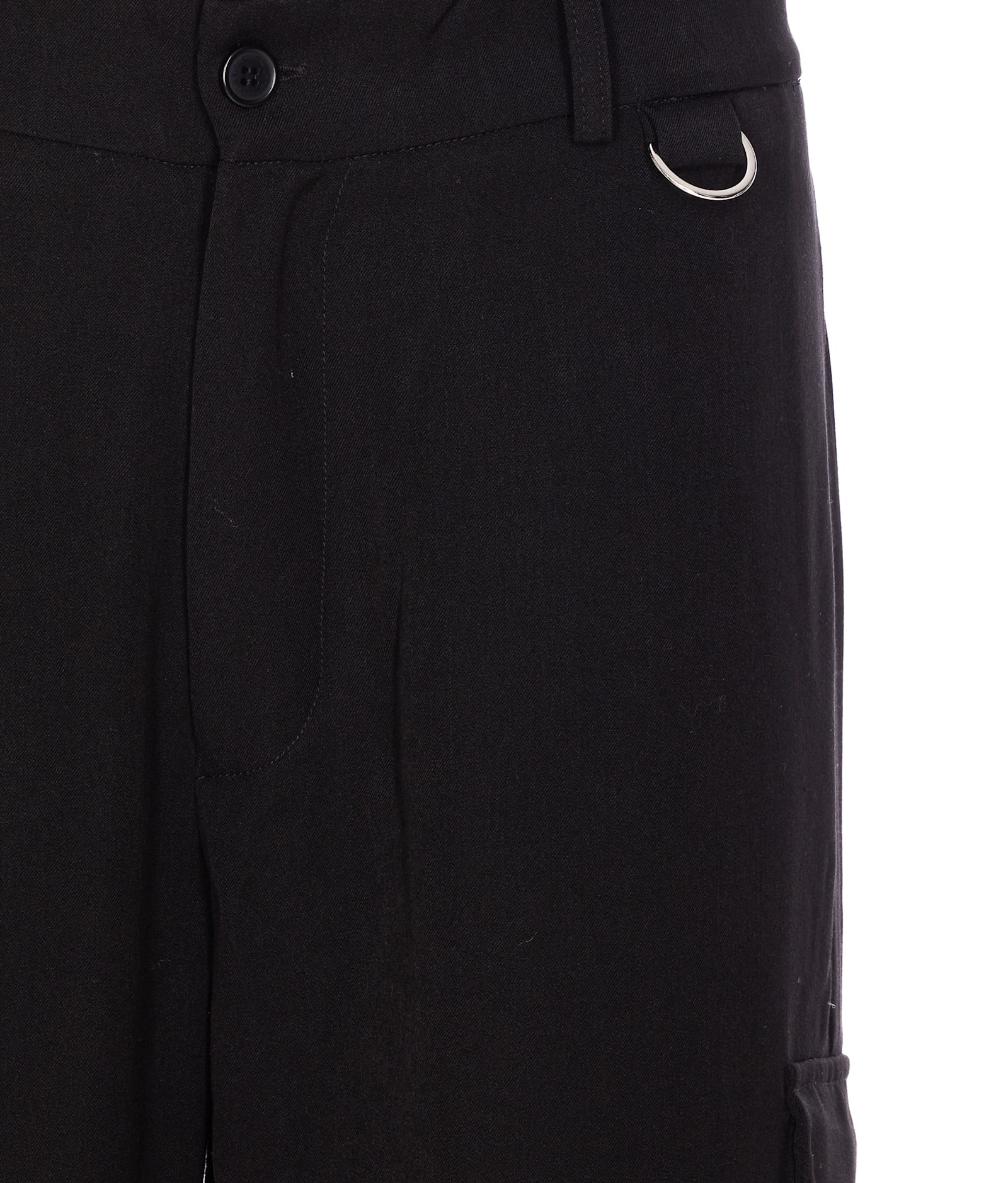 Family First Cargo-pocket Trousers In Black