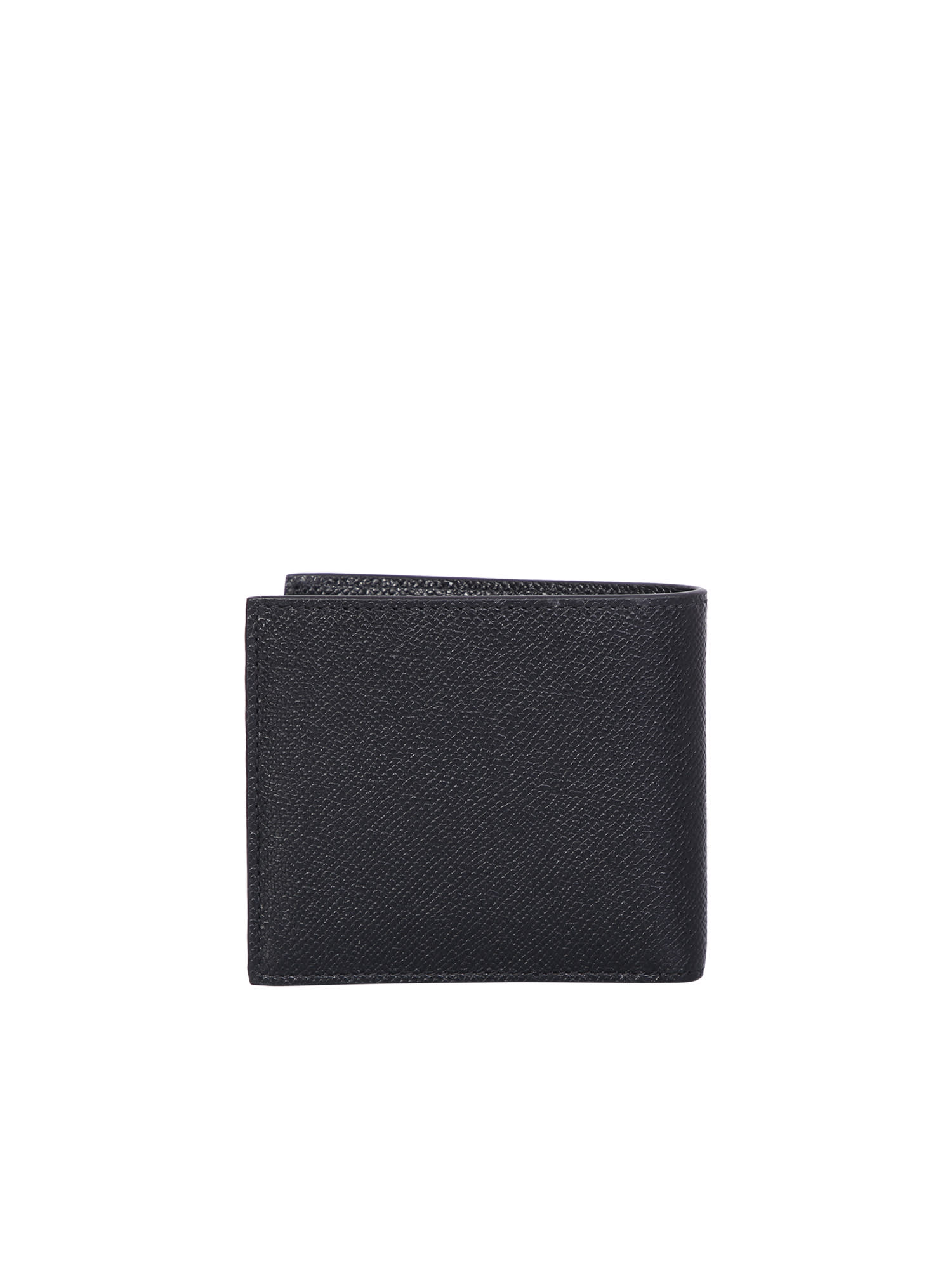 Burberry Black Leather Tb Wallet for Men