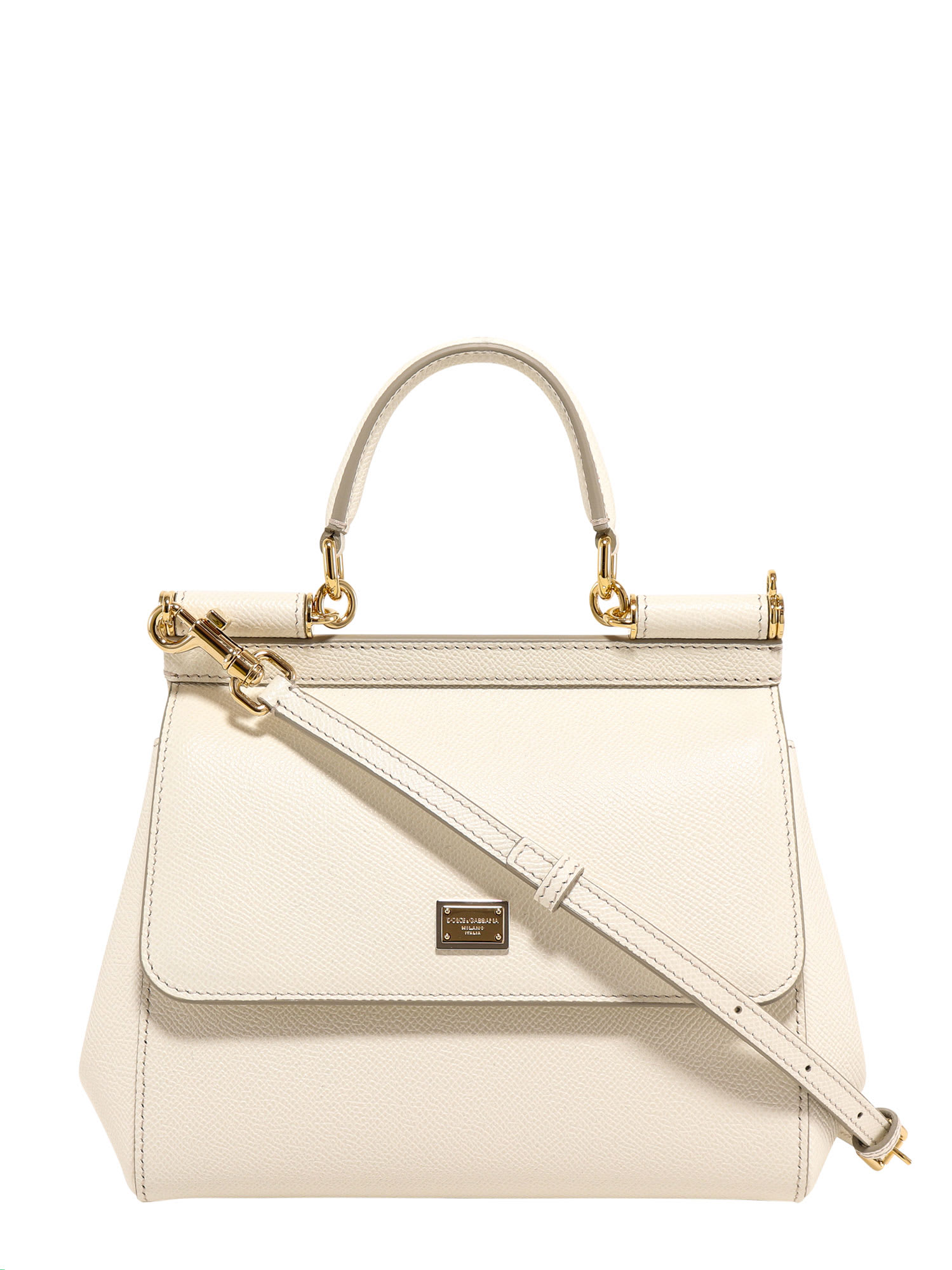 Dolce & Gabbana Sicily Handbag In Bianco