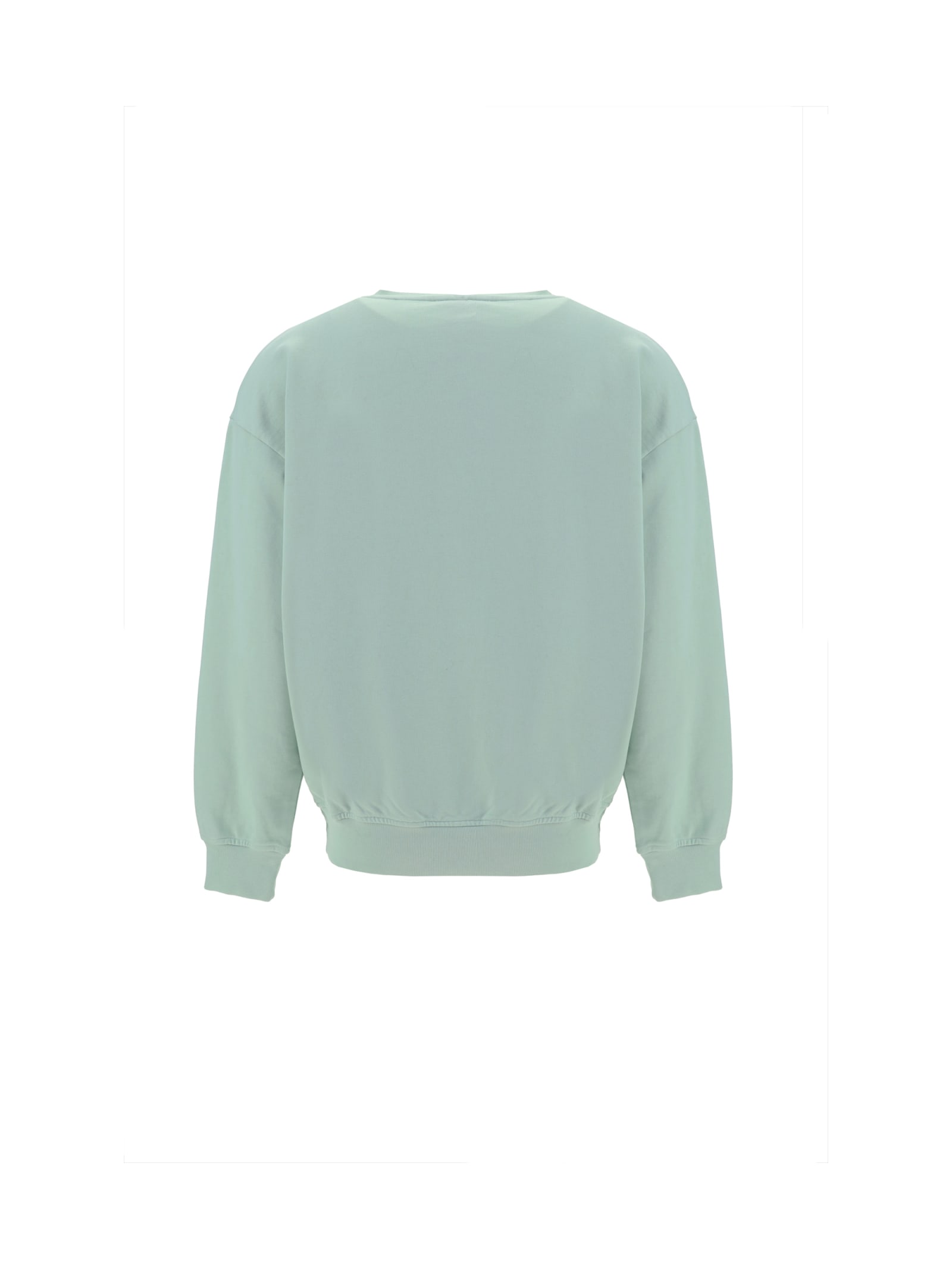 Shop Ganni Isoli Sweatshirt In Verde Acqua