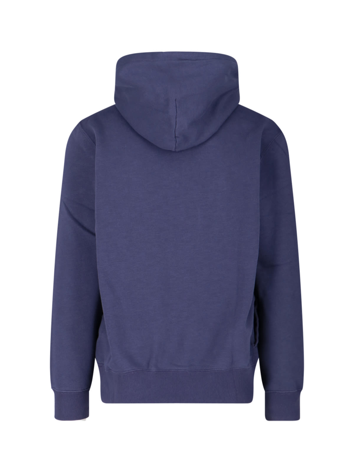 Polo Ralph Lauren Hooded Sweatshirt With Graphic Print And Pocket In Blue