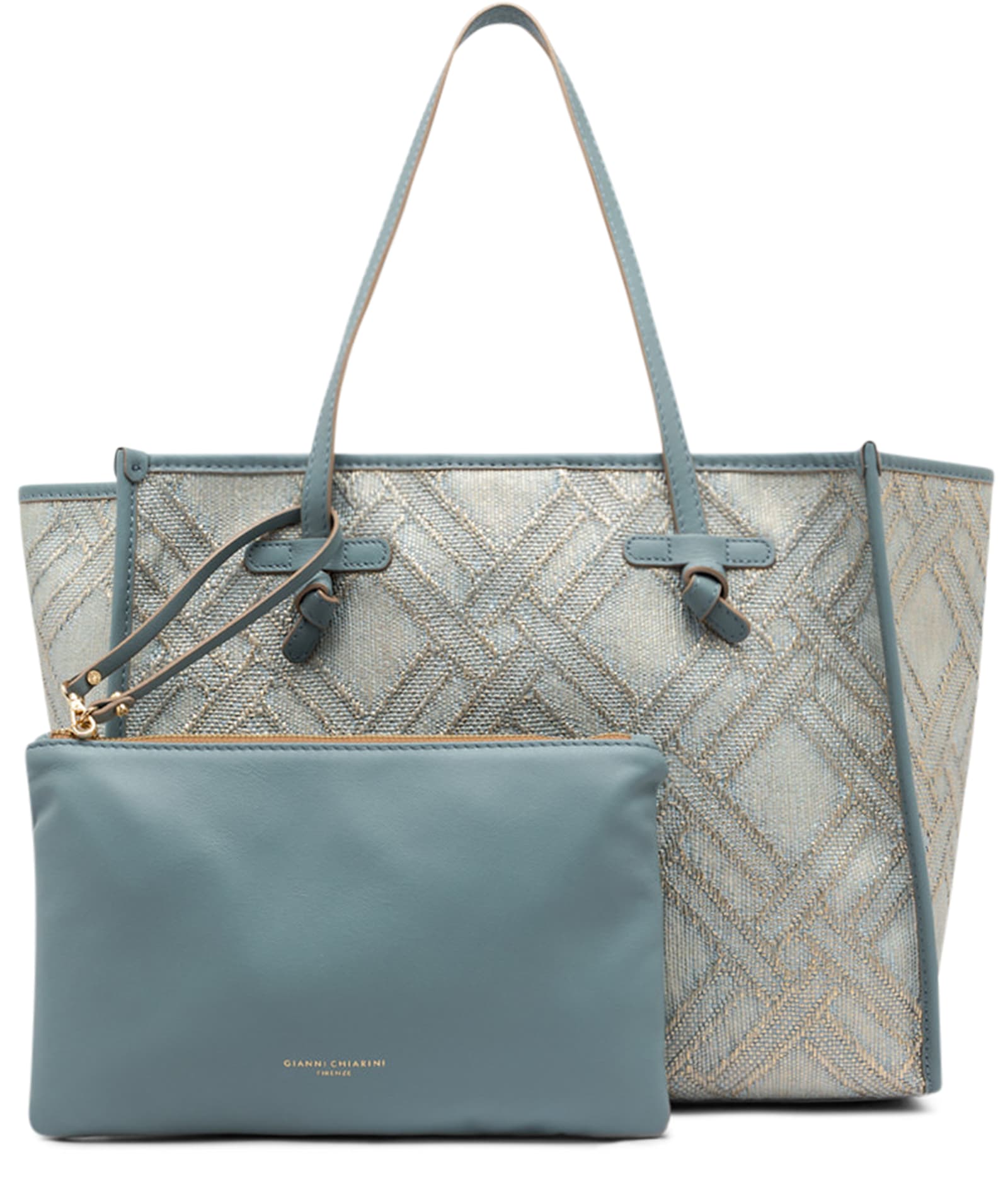 Marcella Canvas And Leather Shopping Bag