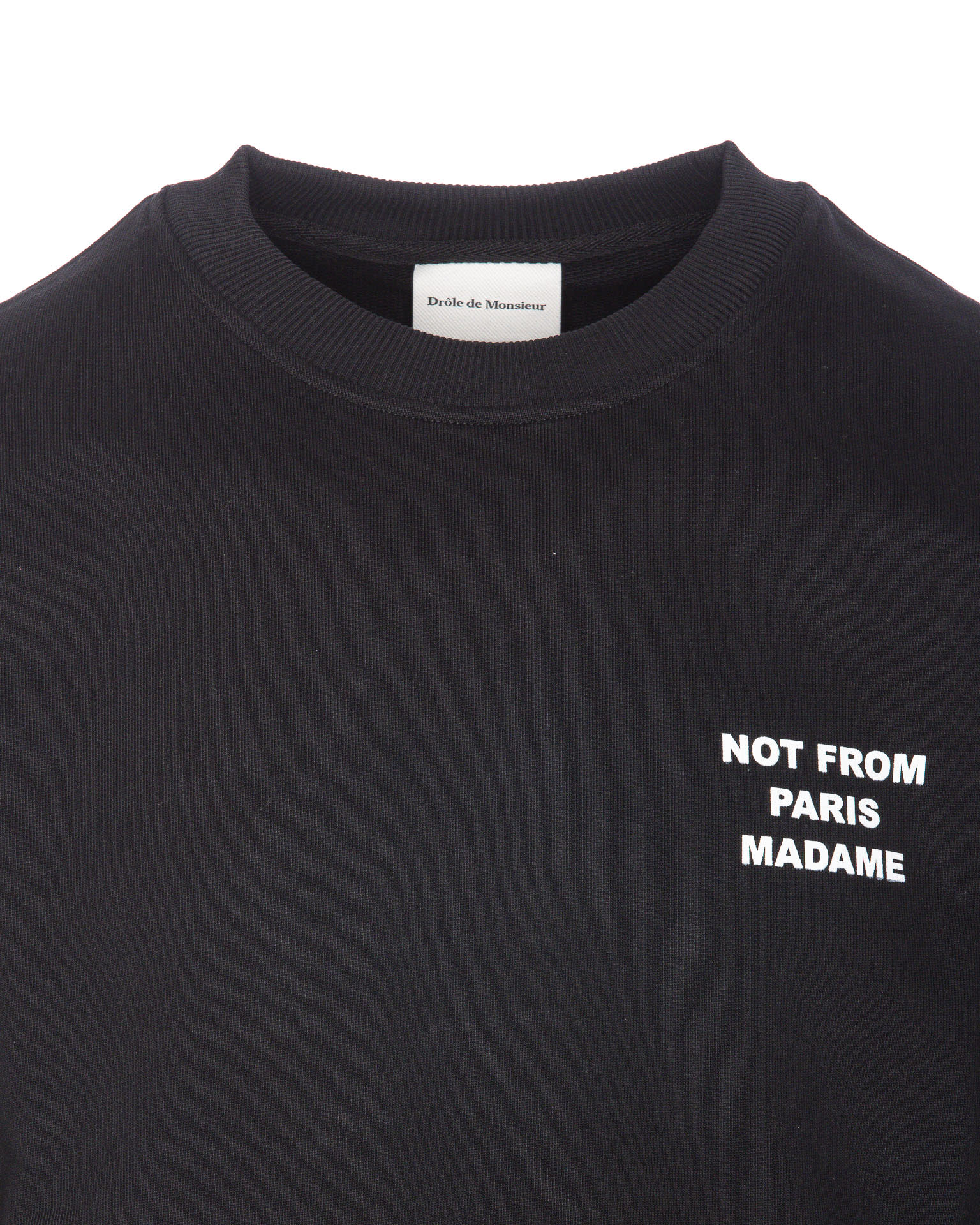 Shop Drôle De Monsieur Le Slogan Sweatshirt In Black