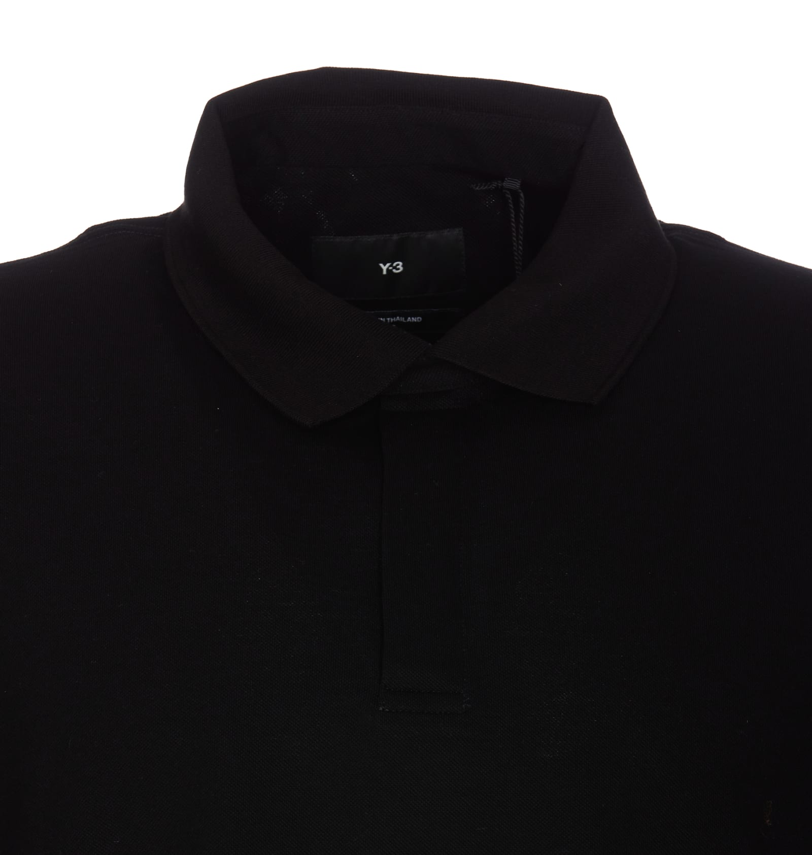 Shop Y-3 Polo Shirt In Black