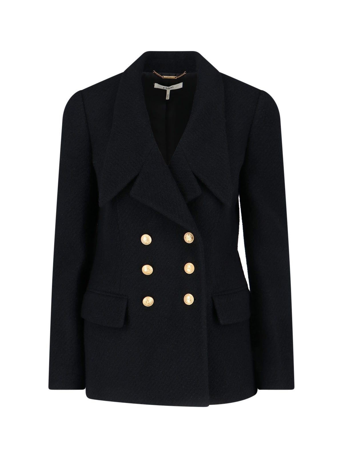 Double-breasted Wool Blend Blazer - Chloé - Modalova