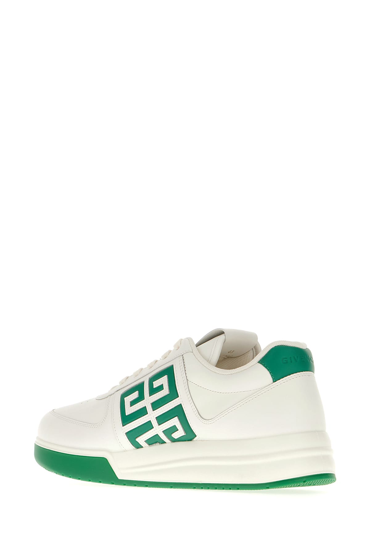 Shop Givenchy White Leather G4 Sneakers In 115