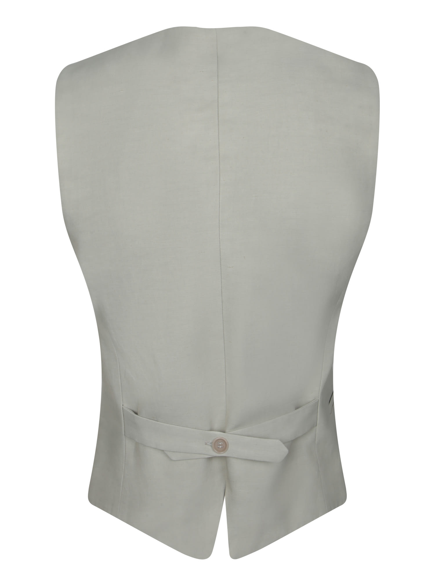 P.a.r.o.s.h Grey Linen And Viscose Vest In Beige