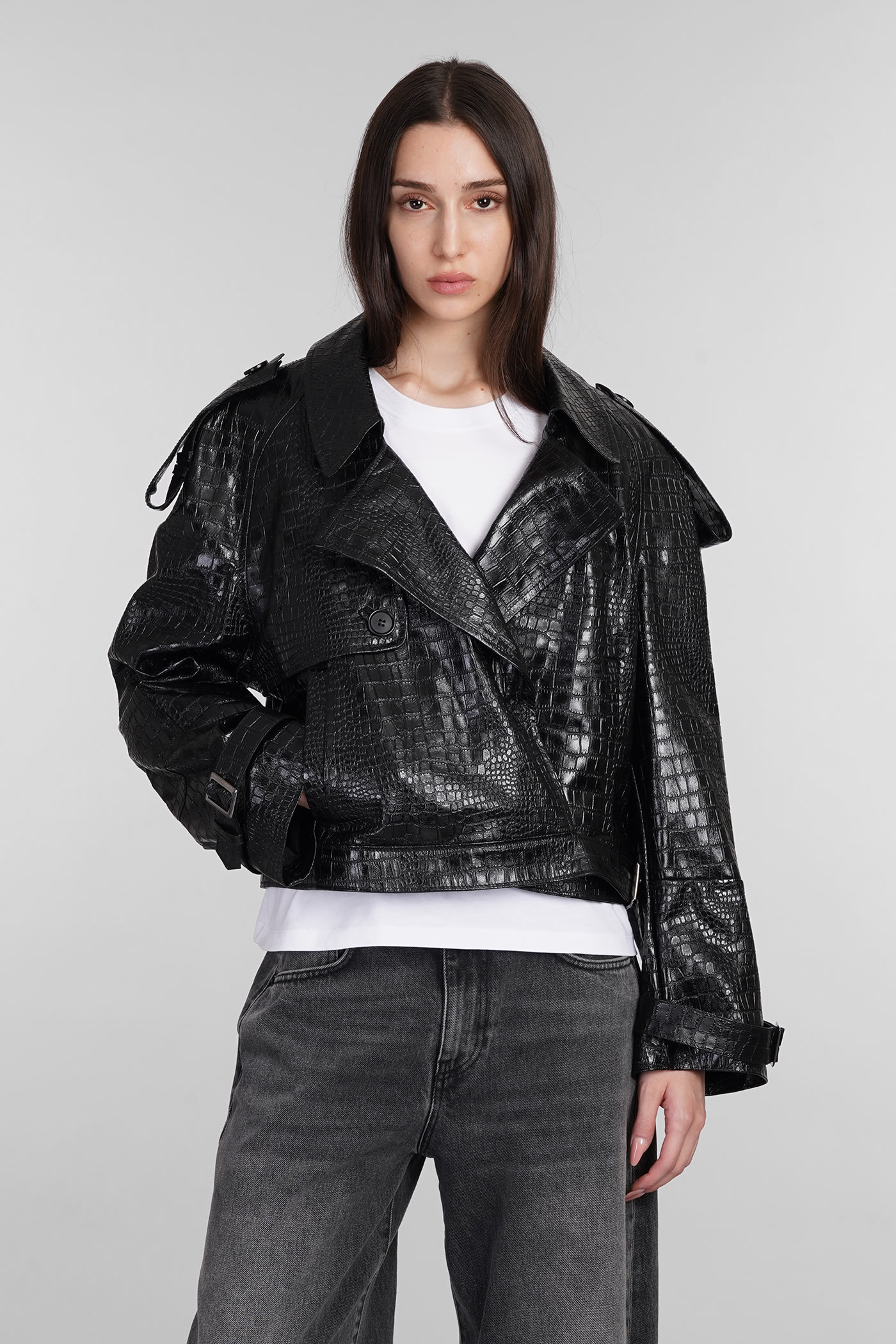 Biker Jacket In Black Leather