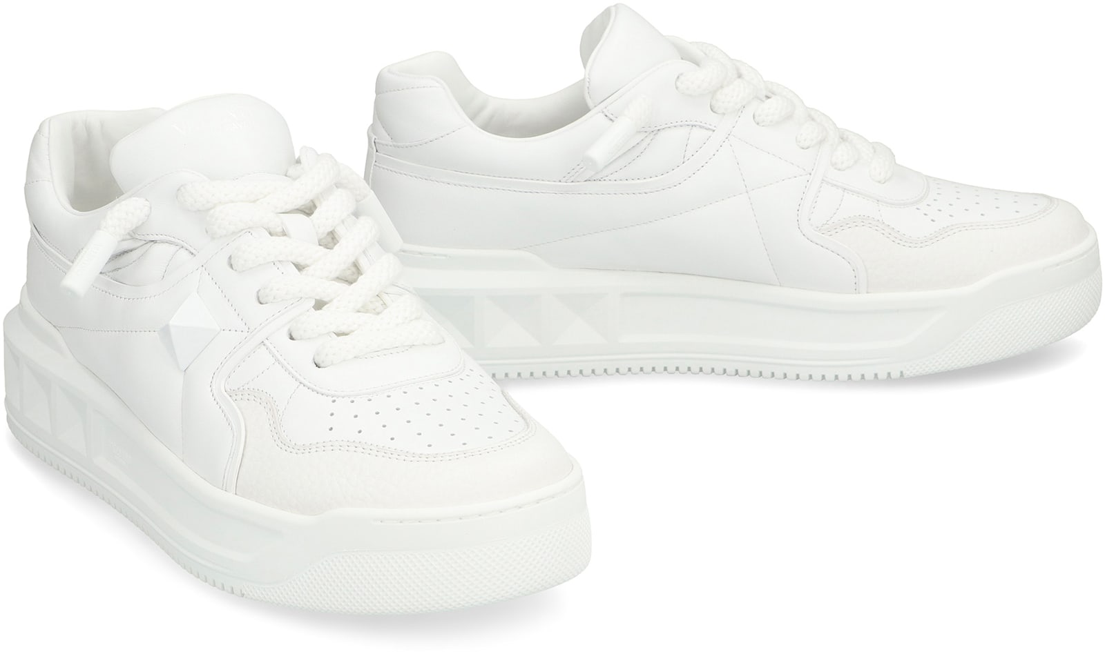 Shop Valentino One Stud Xl Low-top Sneakers In White
