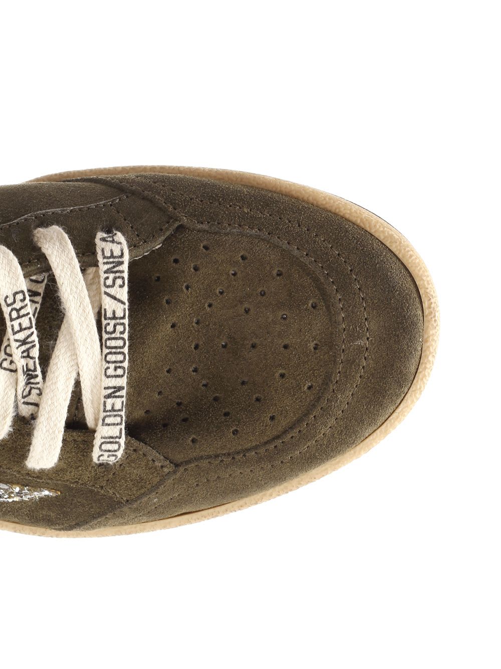 Shop Golden Goose Ball Star Sneakers In Green