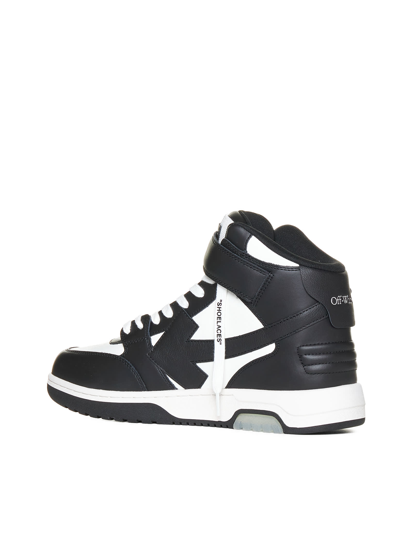 Off-white Off White Out Of Office Mid Top Sneakers Men In Black