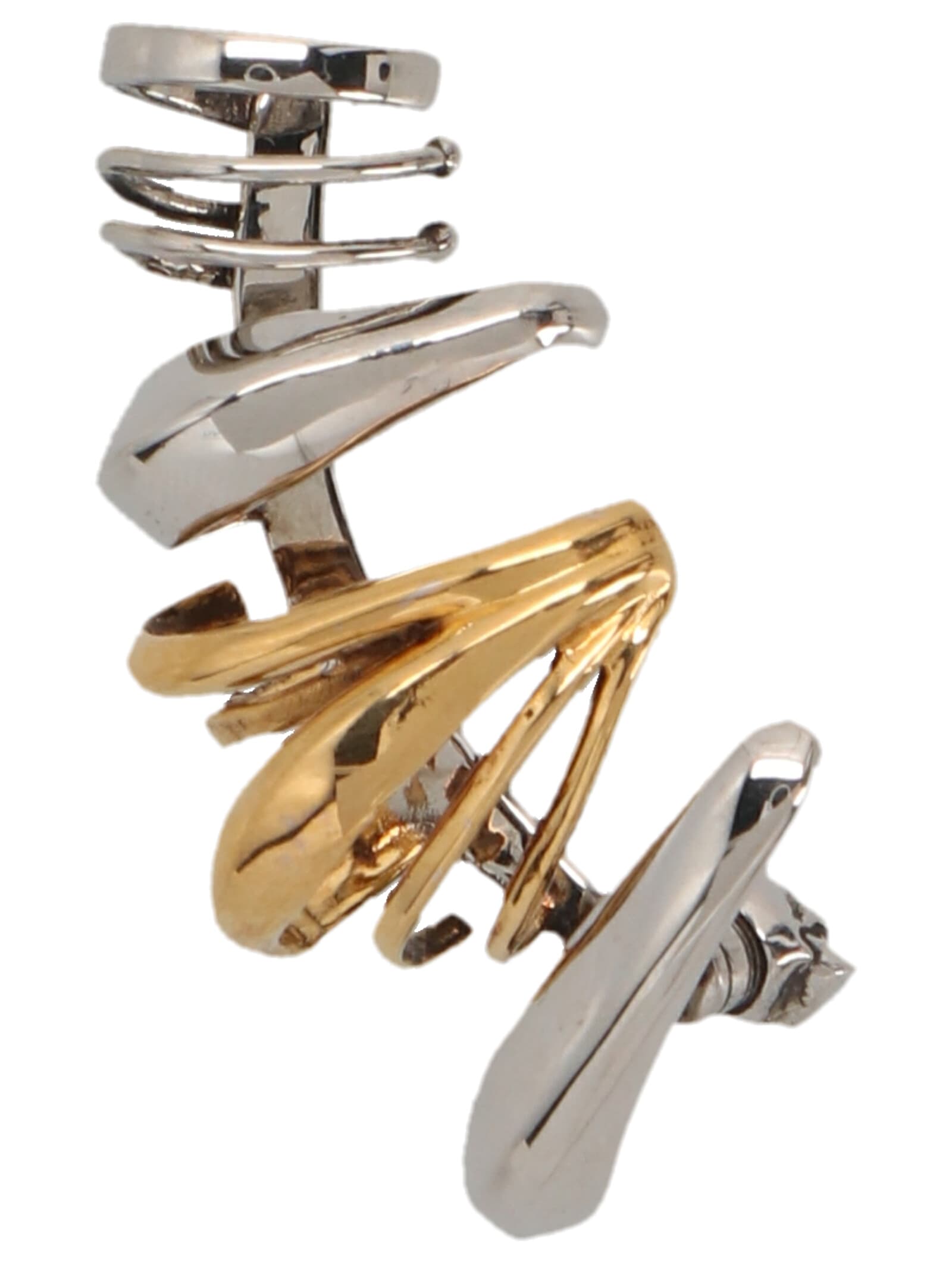 Alexander McQueen Gold And Silver Ear Cuffs