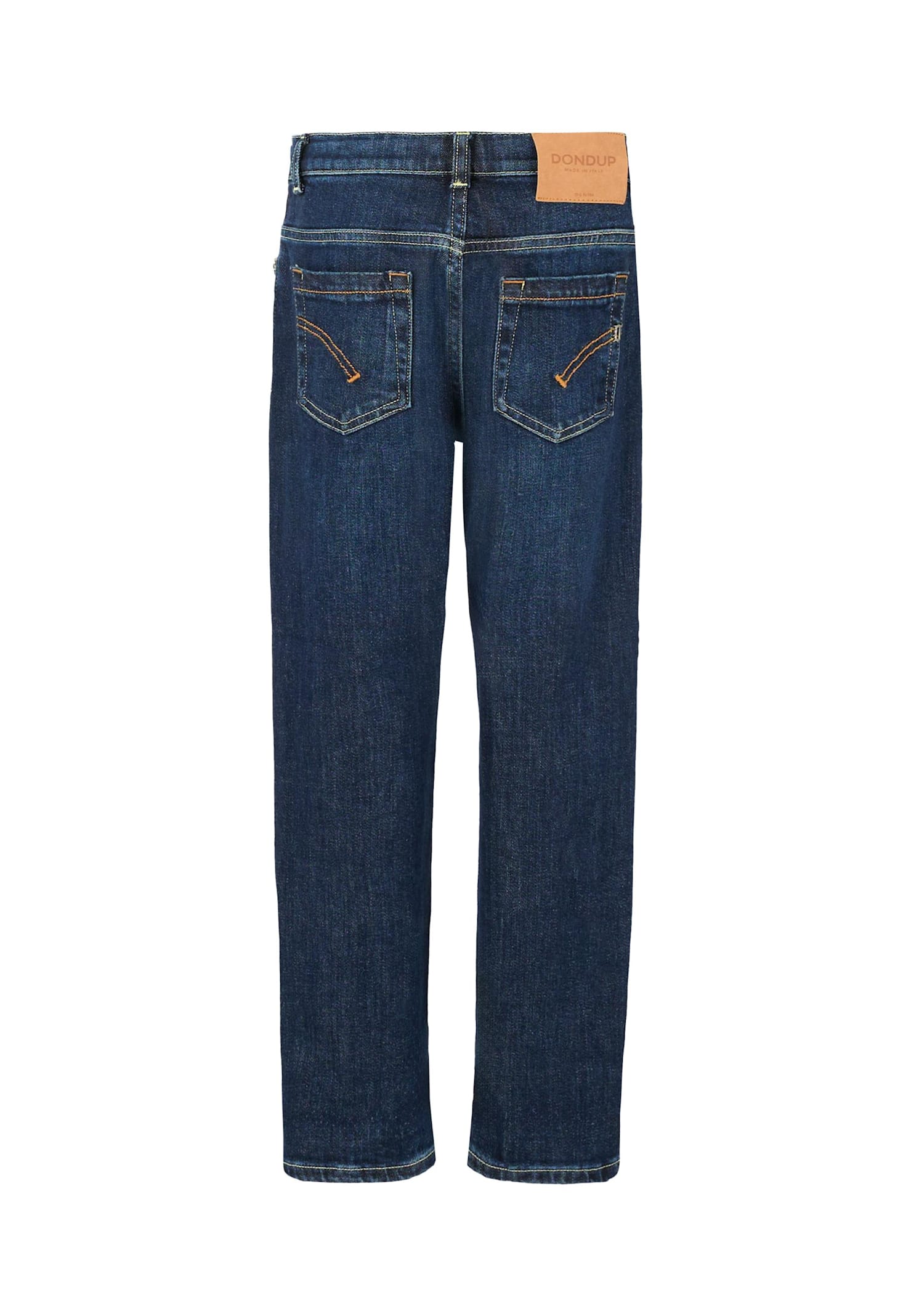 Dondup Blue Denim Jeans For Boy With Logo In Blue