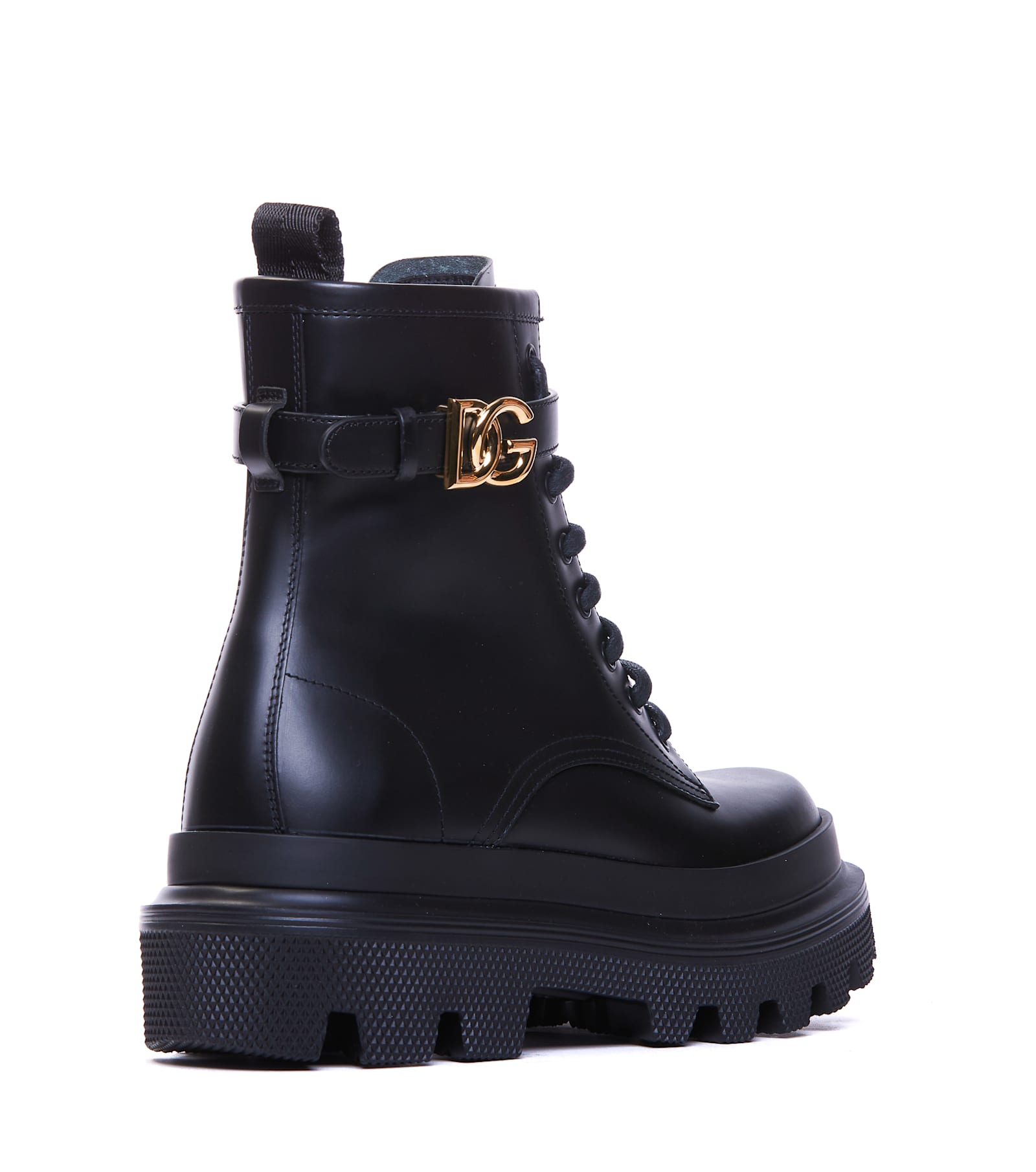 Shop Dolce & Gabbana Logo Booties In Black