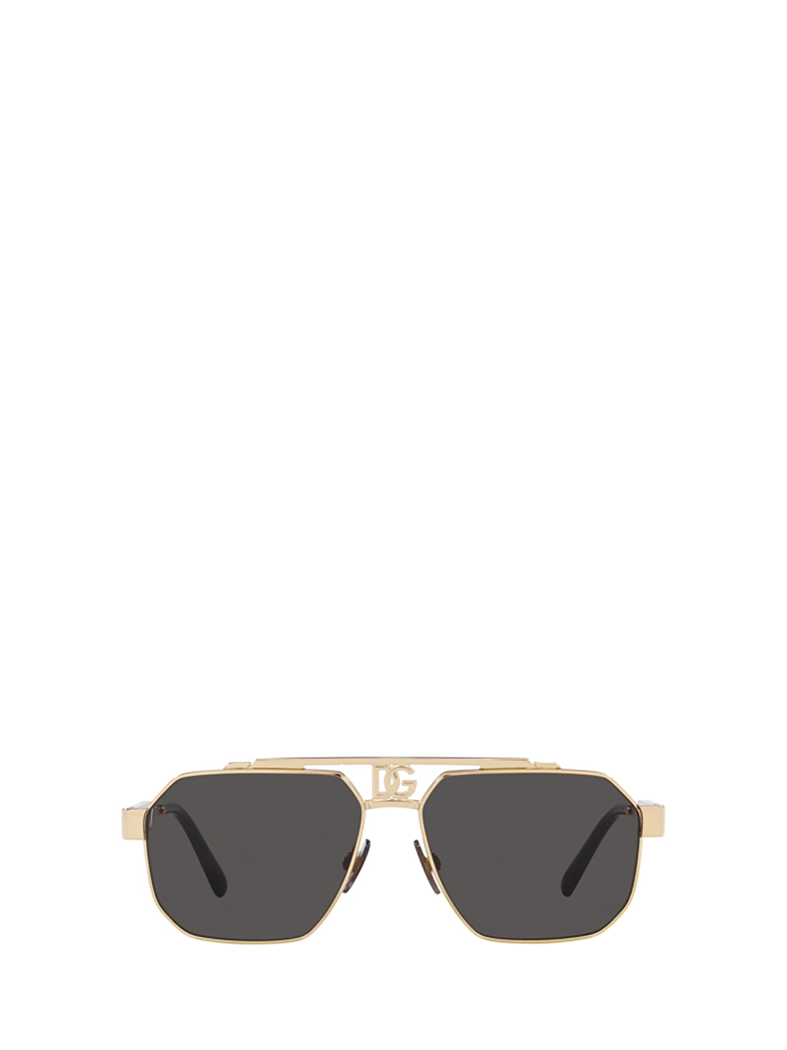 Shop Dolce &amp; Gabbana Eyewear Dg2294 Gold Sunglasses