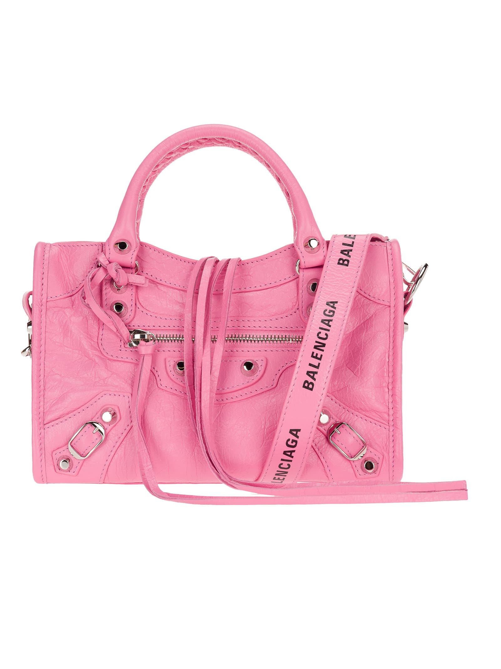 balenciaga city bag mini pink