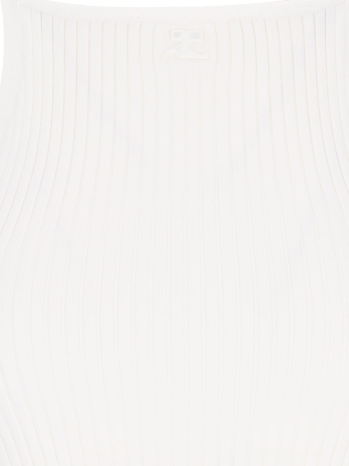 Shop Courrèges Knit Top In White